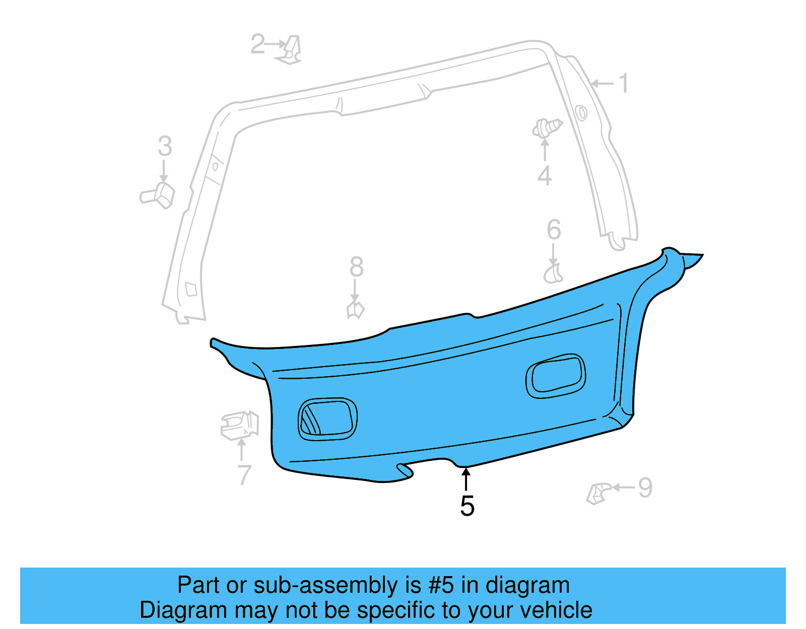 Lower Trim 1J6-867-601-F-B41 - View 4
