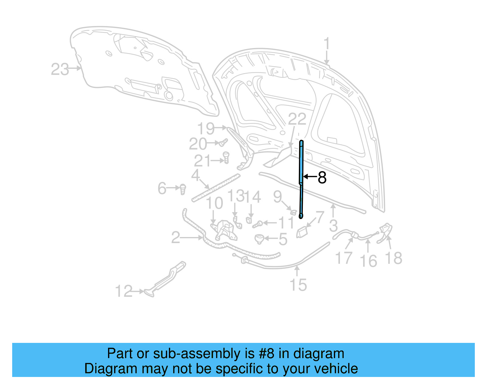 Strut 3B0-823-359-B - View 4