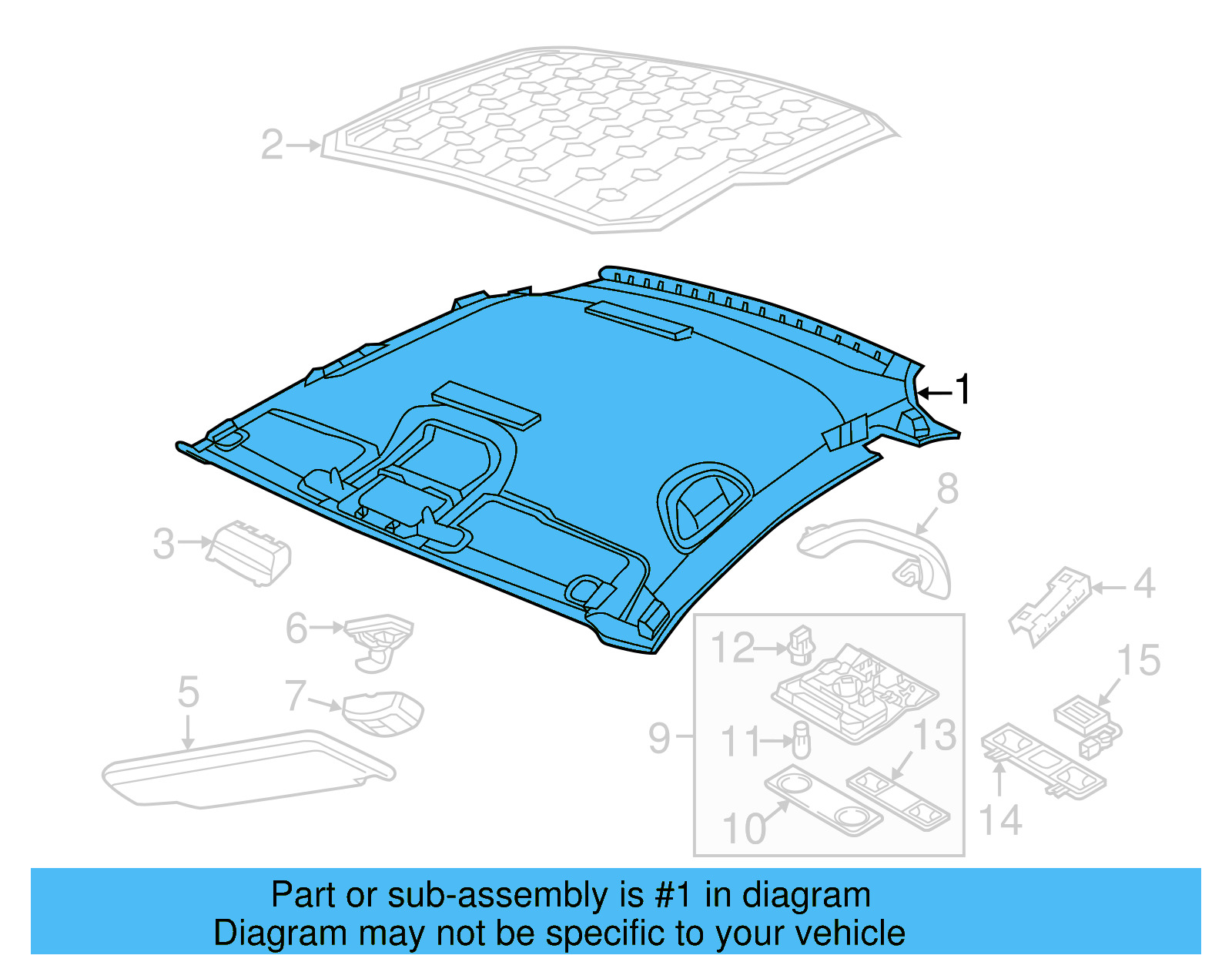 Headliner 5C5-867-501-P-CE6