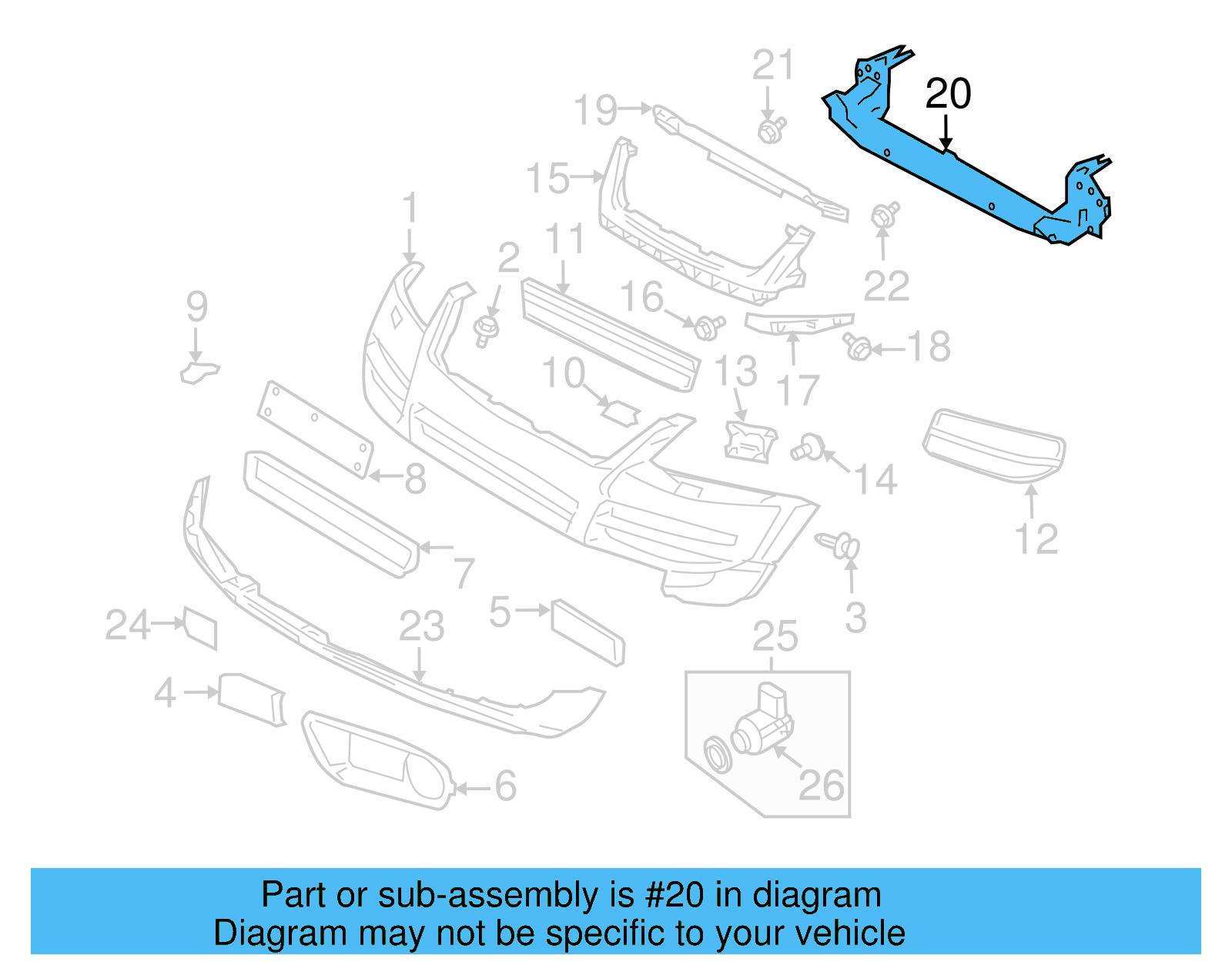 Impact Bar 7L0-807-109-E - View 6