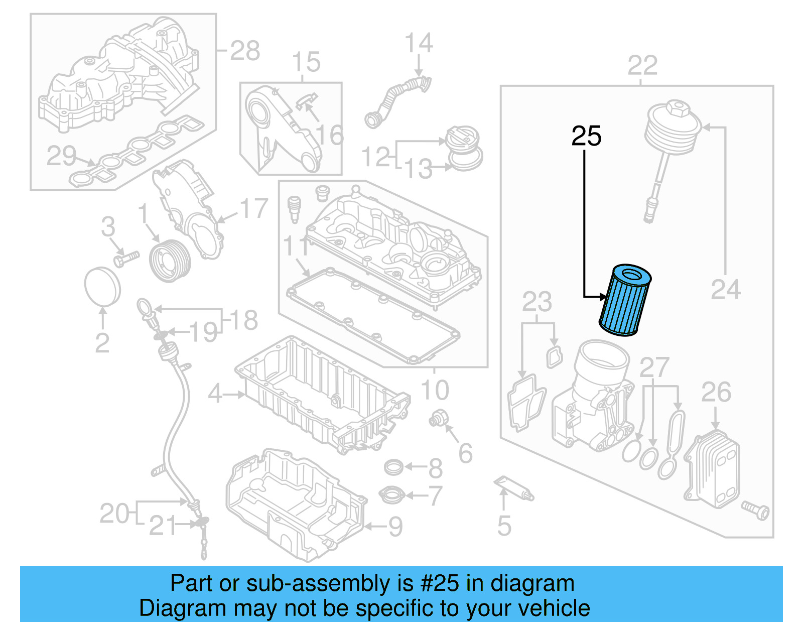 Oil Filter 03L-115-562 - View 3
