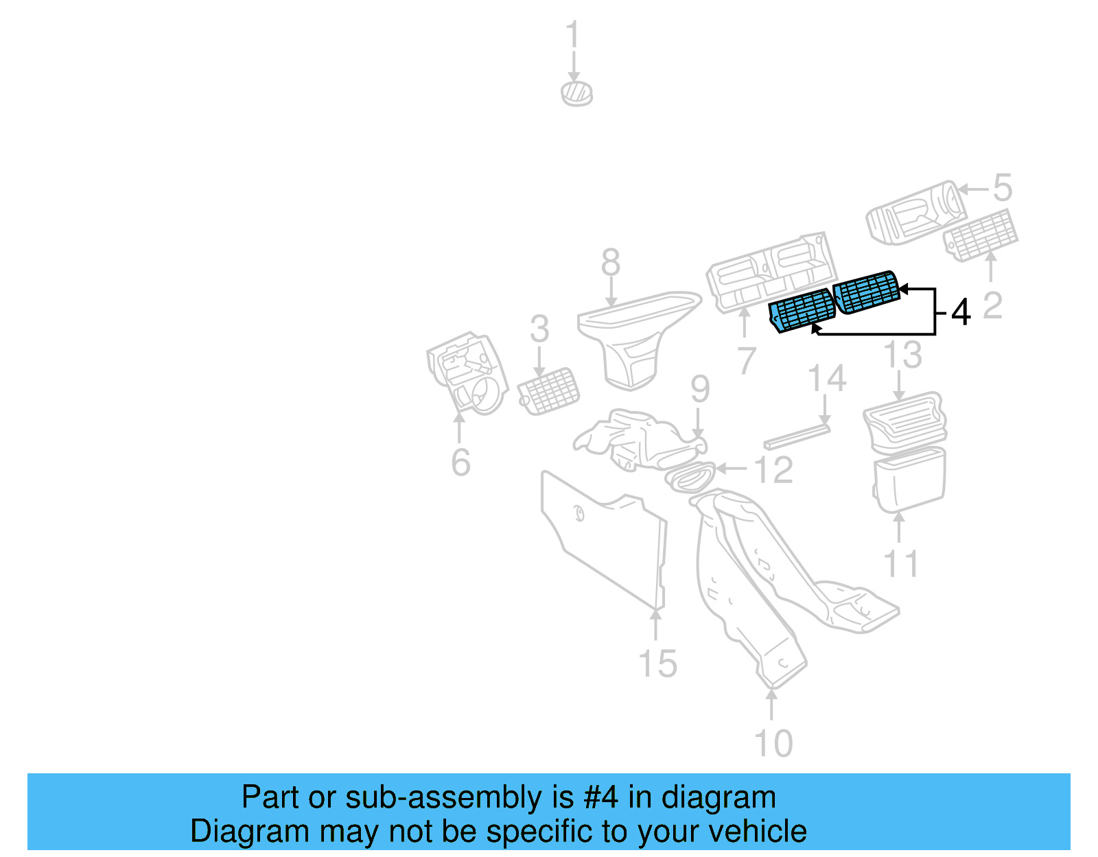 Vent Grille 1J0-819-755-B-01C - View 20