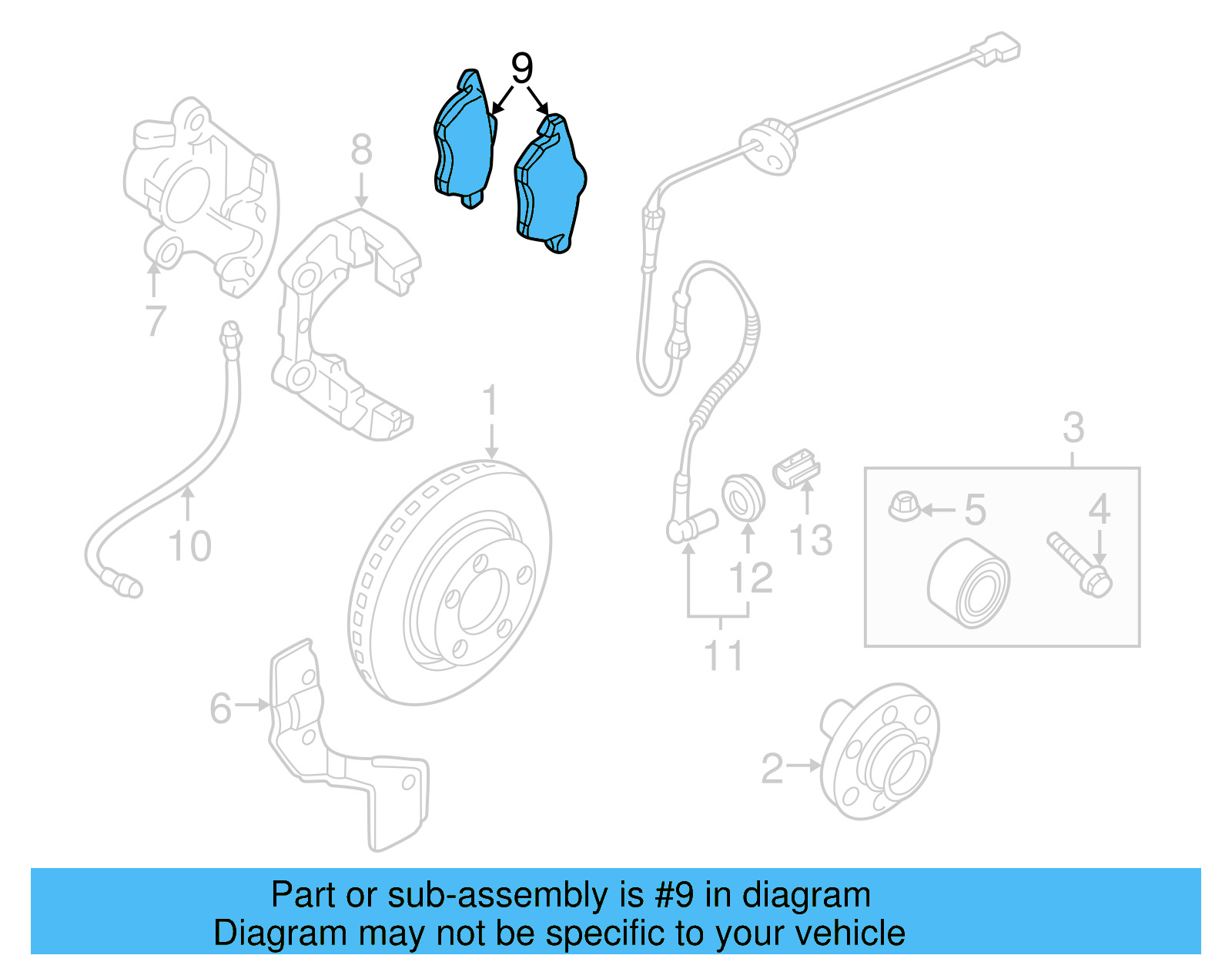 Brake Pads Front 4B0-698-151-AF - View 11