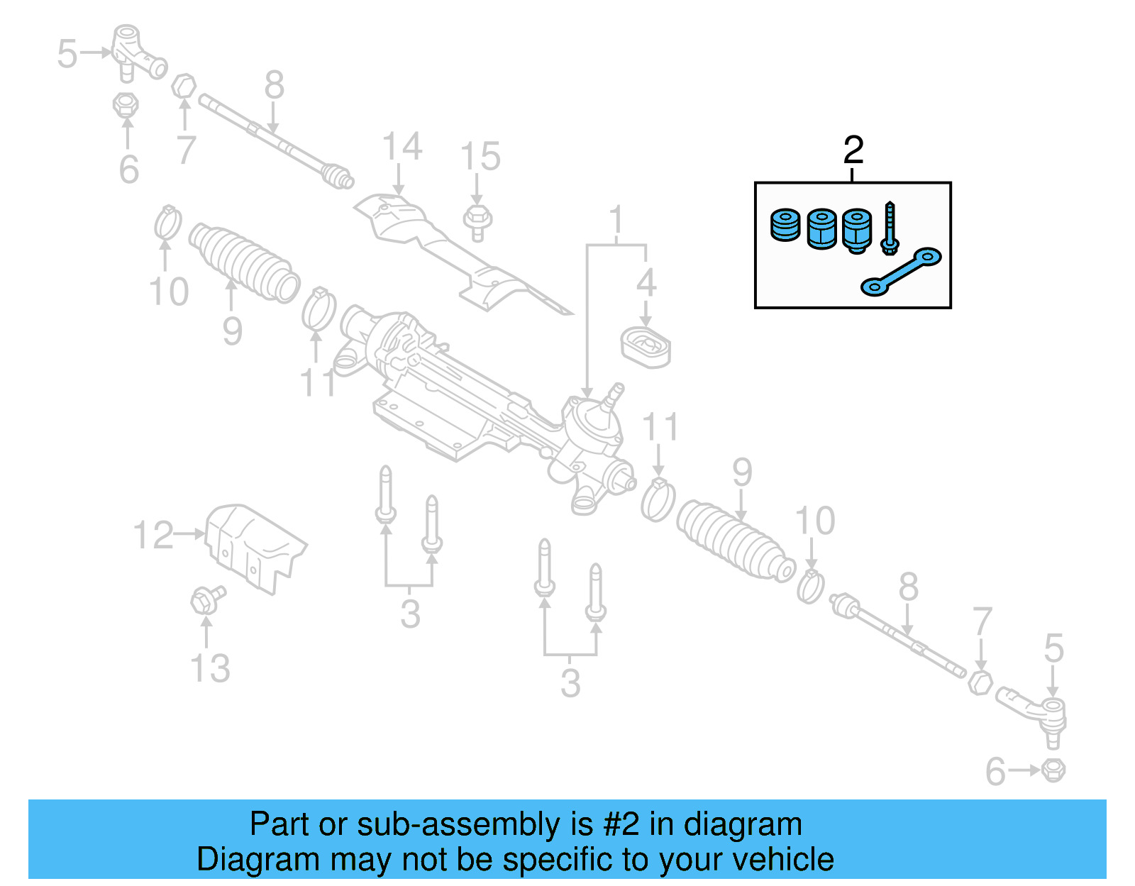 Gear Assembly Mount Kit 5N0-498-169-B - View 3