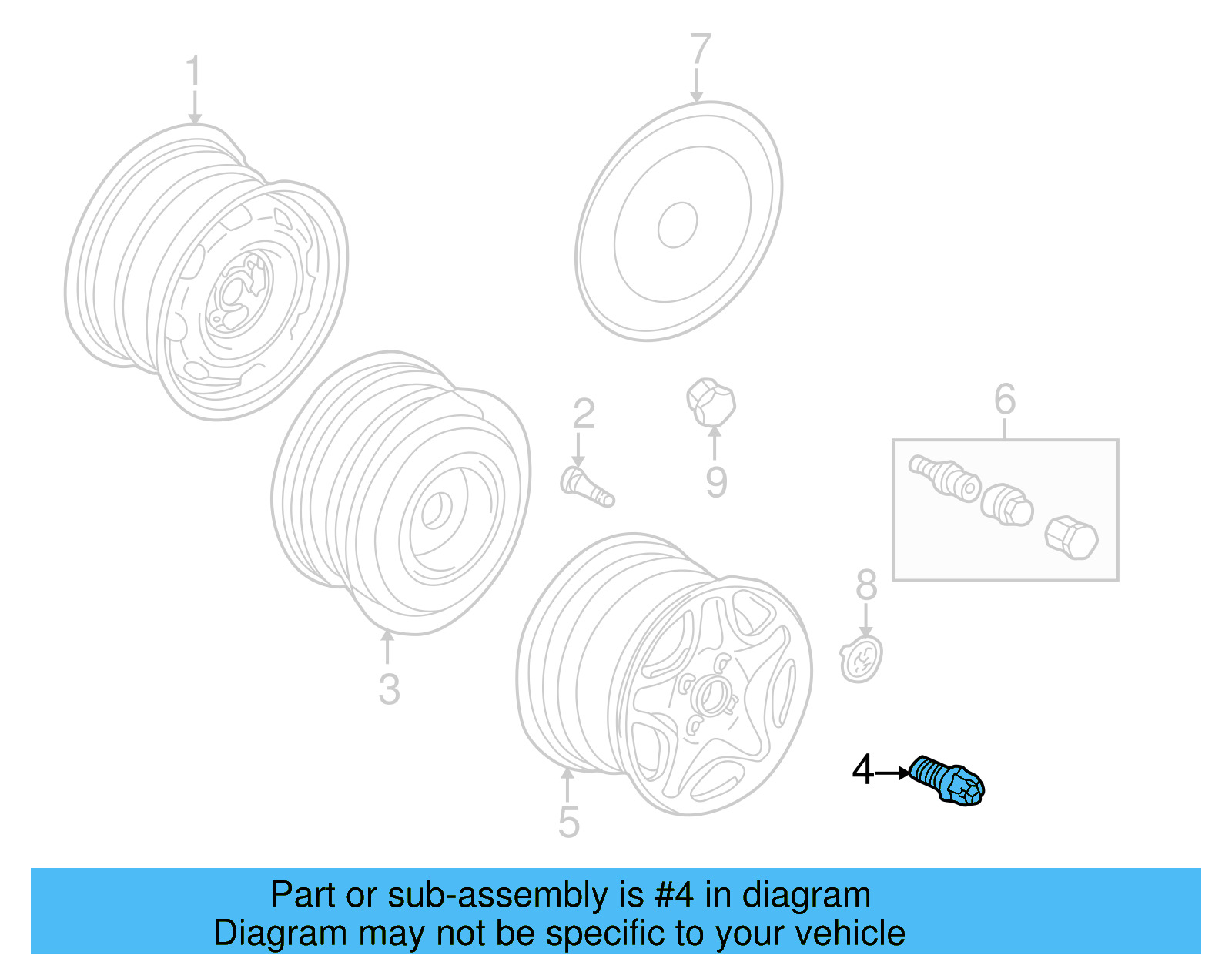 Wheel Bolt 3A0-601-139 - View 9