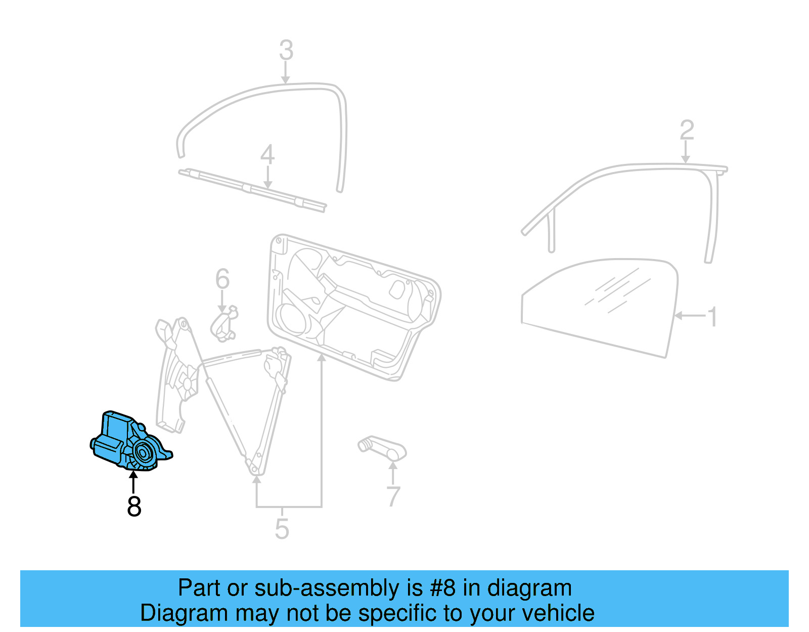 Window Motor 1C2-959-801-D-MX1 - View 7