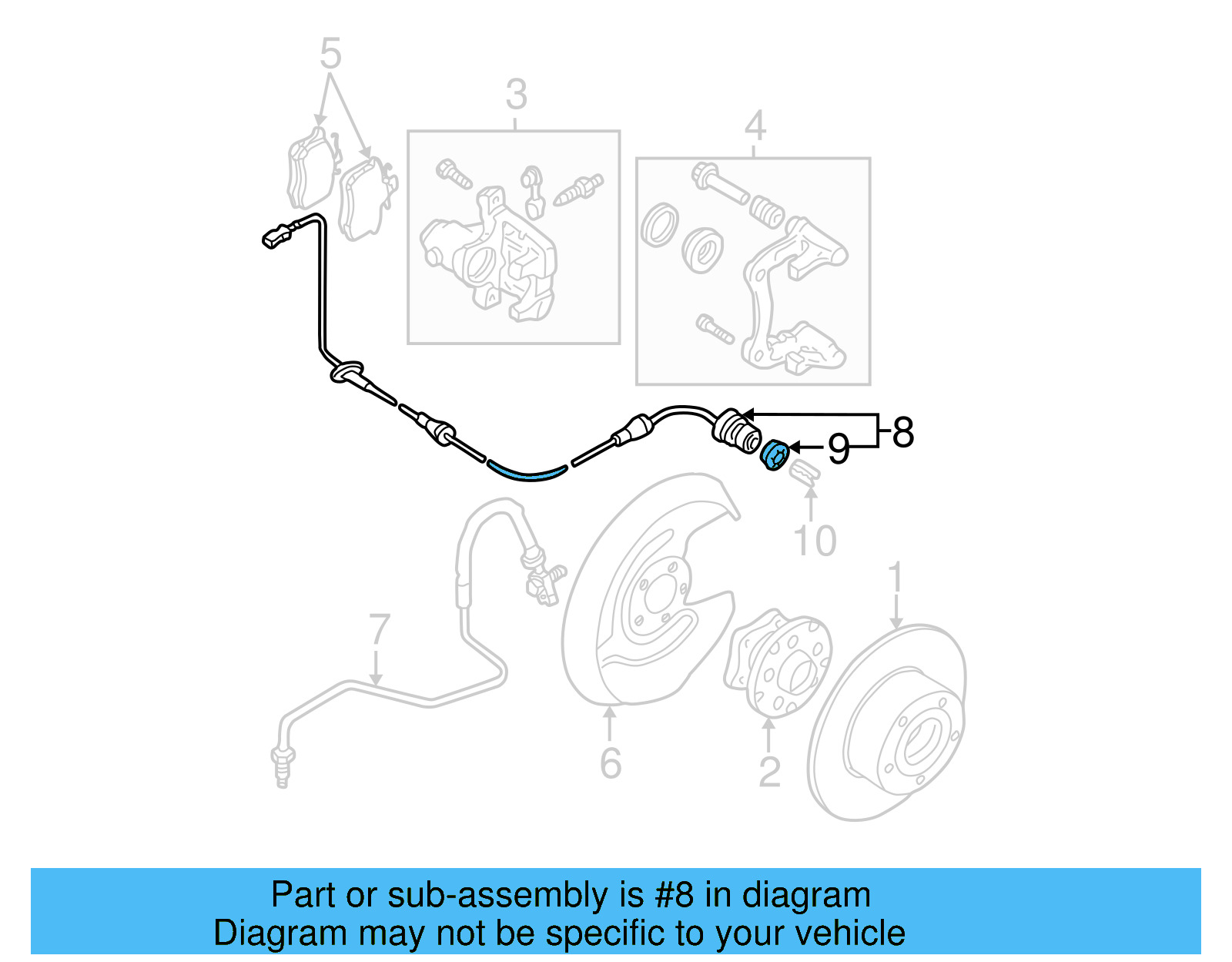 Speed Sensor 3B0-927-807-B - View 8