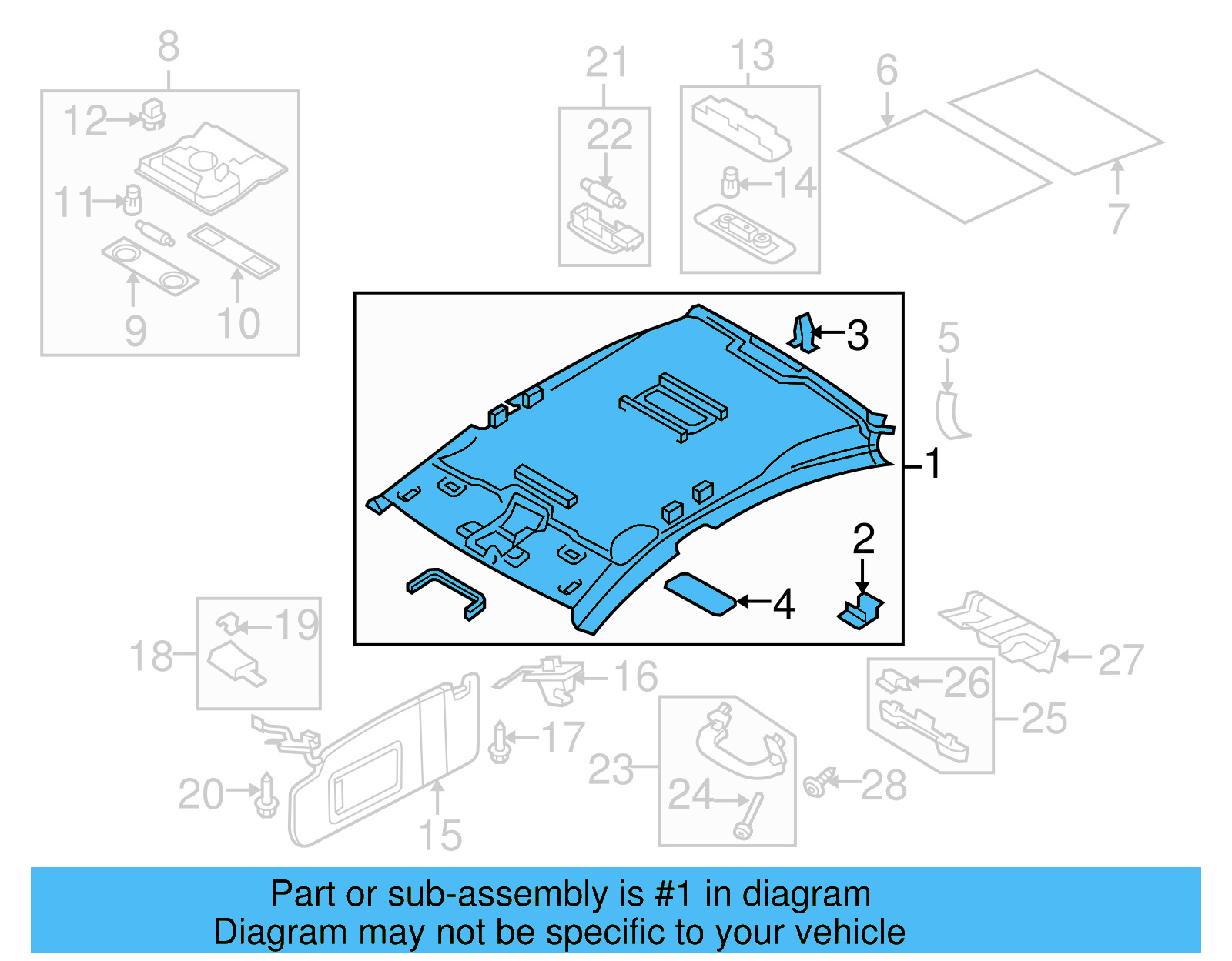 Headliner 3C8-867-502-D-PB7 - View 7