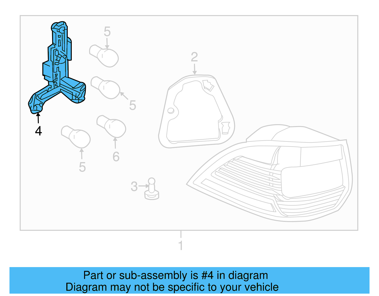 Tail Light Socket 1K9-945-257 - View 14