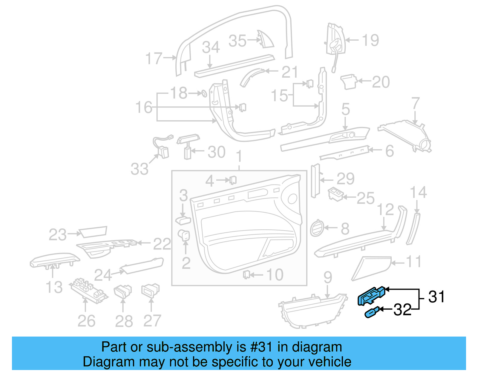 Courtesy Lamp 4B0-947-415-A - View 12