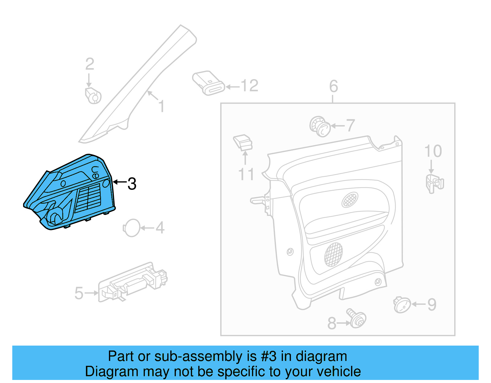Upper Quarter Trim 5C5-867-762-A-82V - View 15