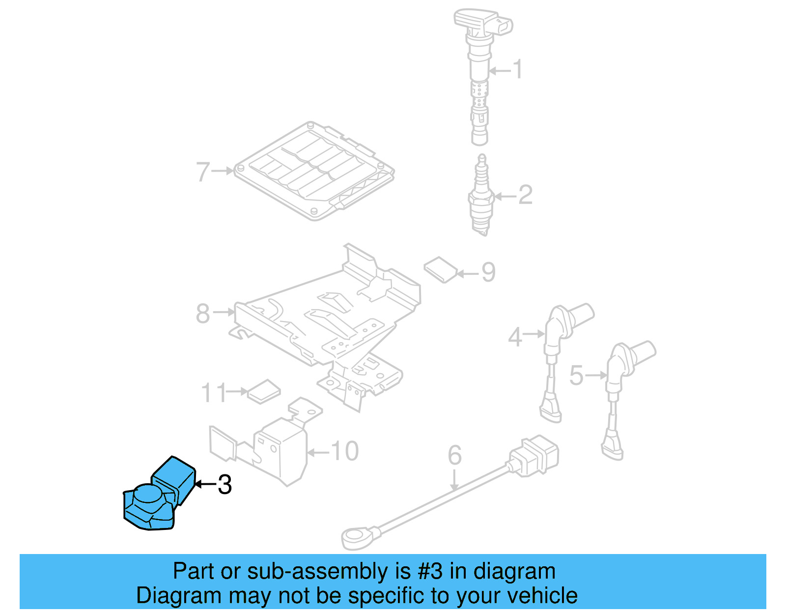 Pressure Sensor 06J-906-054-B - View 9