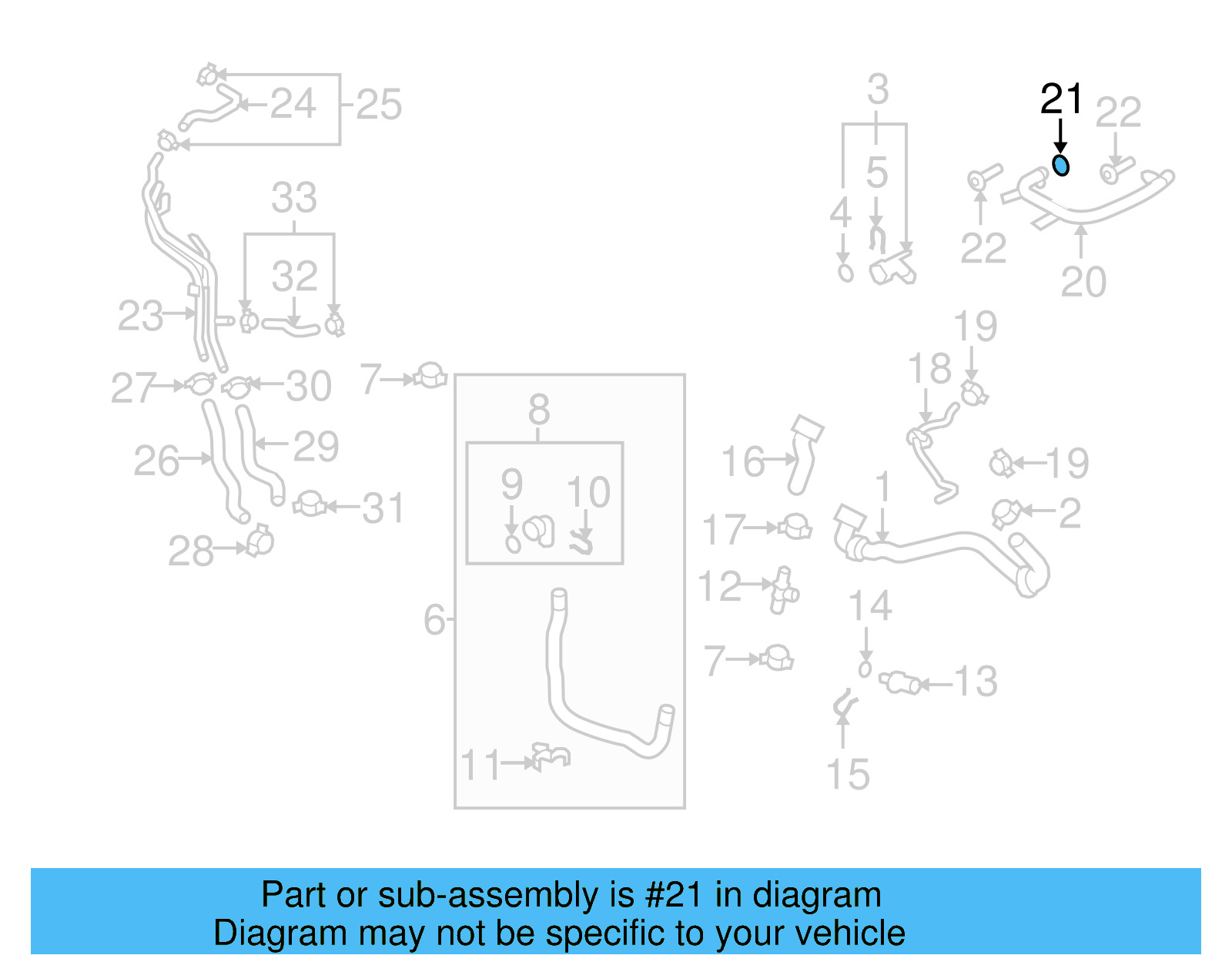 Engine Coolant Pipe O WHT-002-001