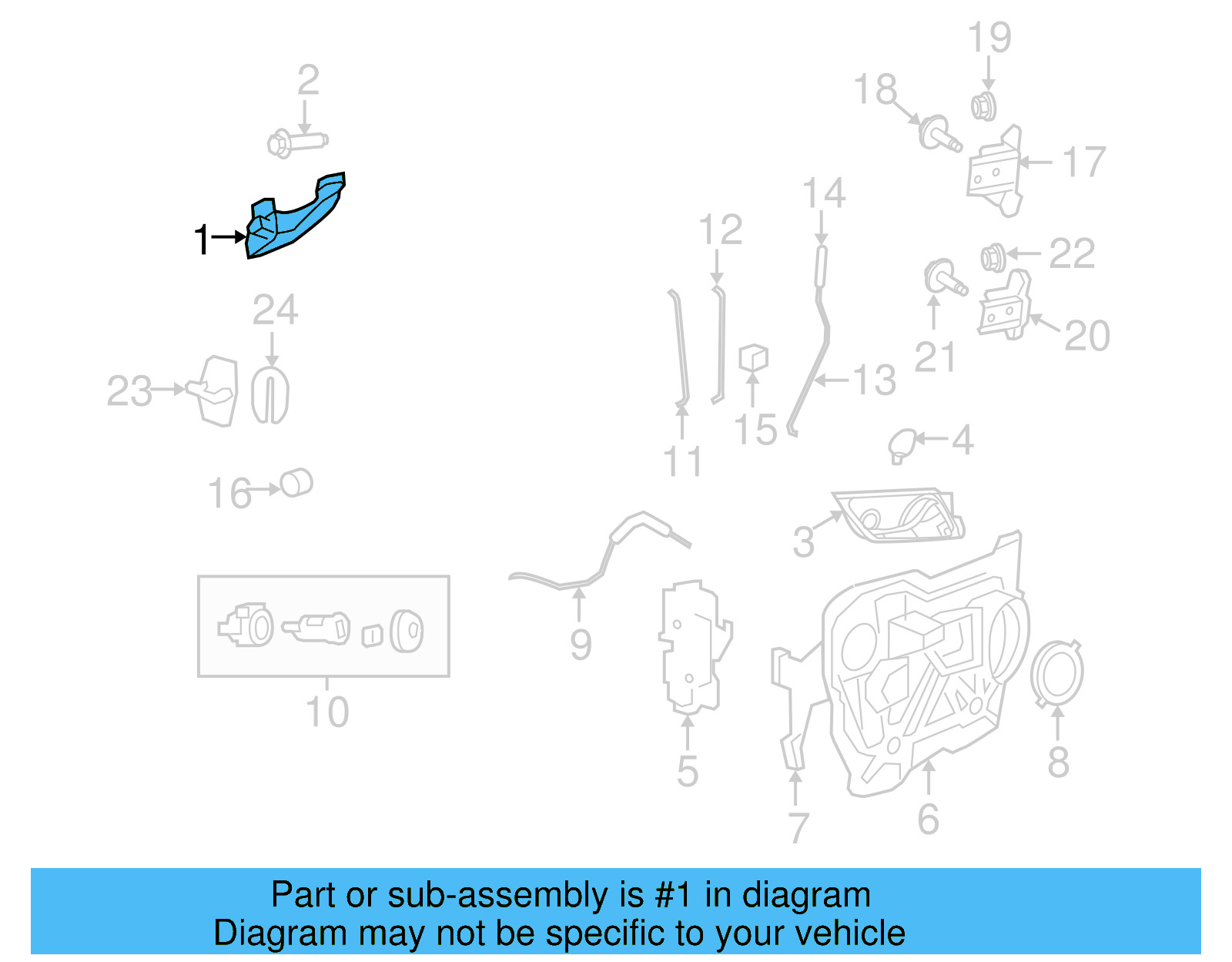 Handle, Outside 7B0-837-205-AE - View 4