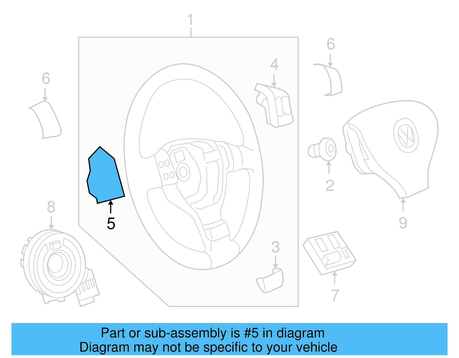 Control Switch 1K0-951-527-B-REH - View 14