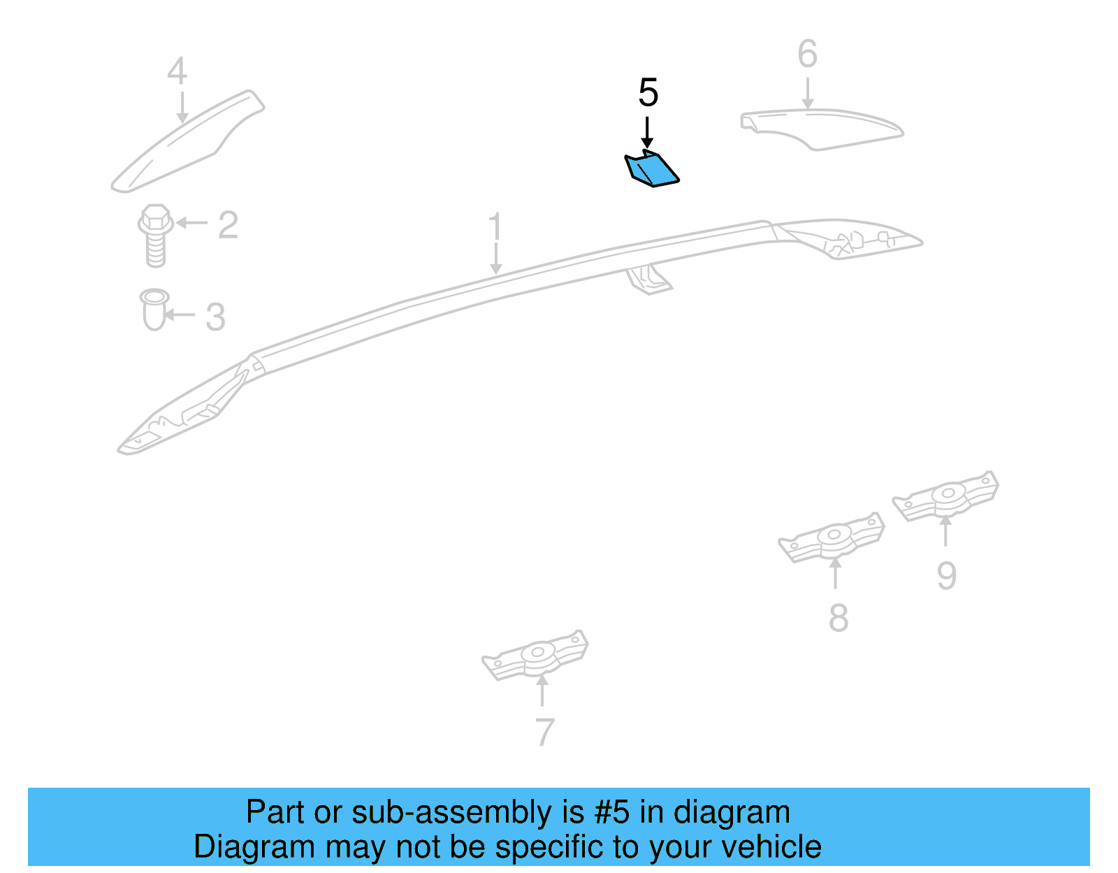Roof Rack Cover 1K9-860-148-03C - View 4