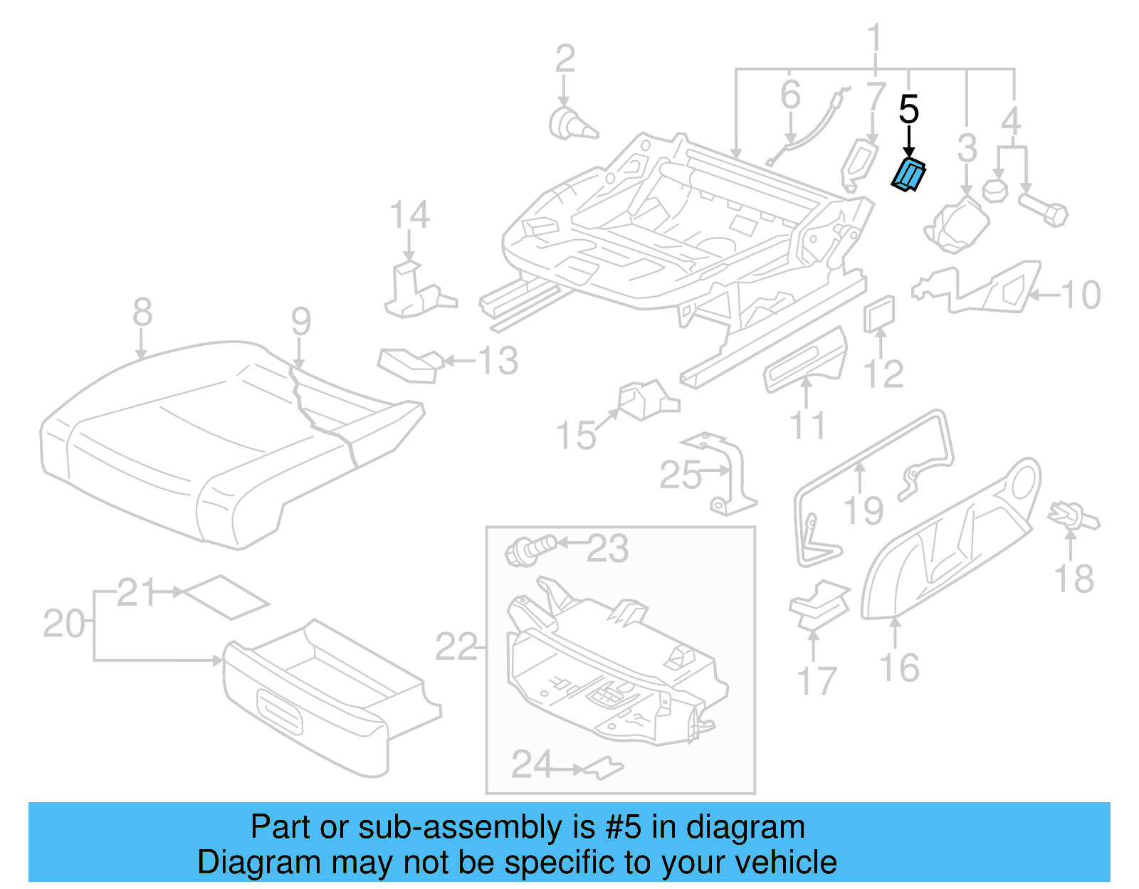 Seat Cushion Pad 1K0-881-375-AN - View 17