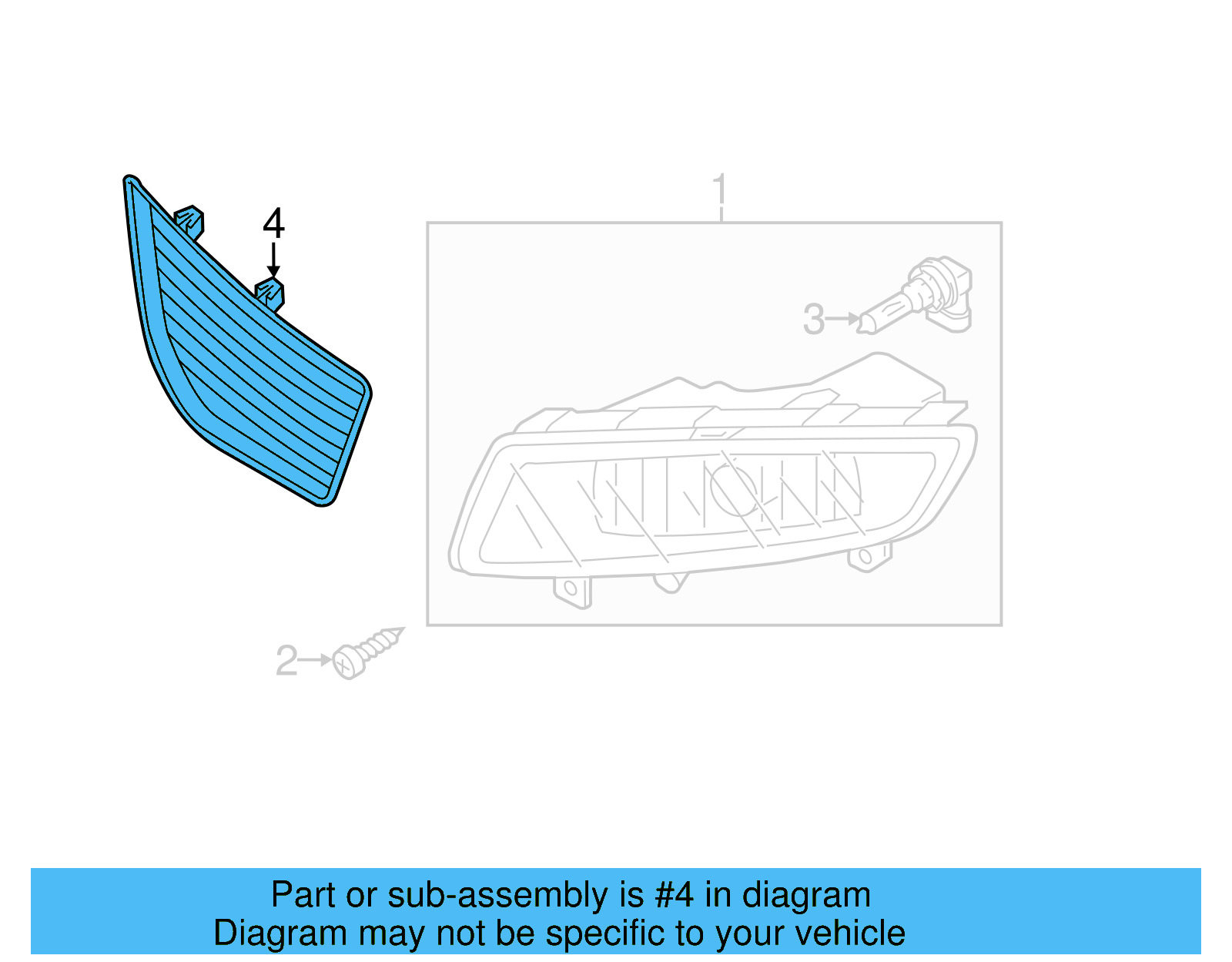 Fog Lamp Bezel 561-941-777-B - View 6