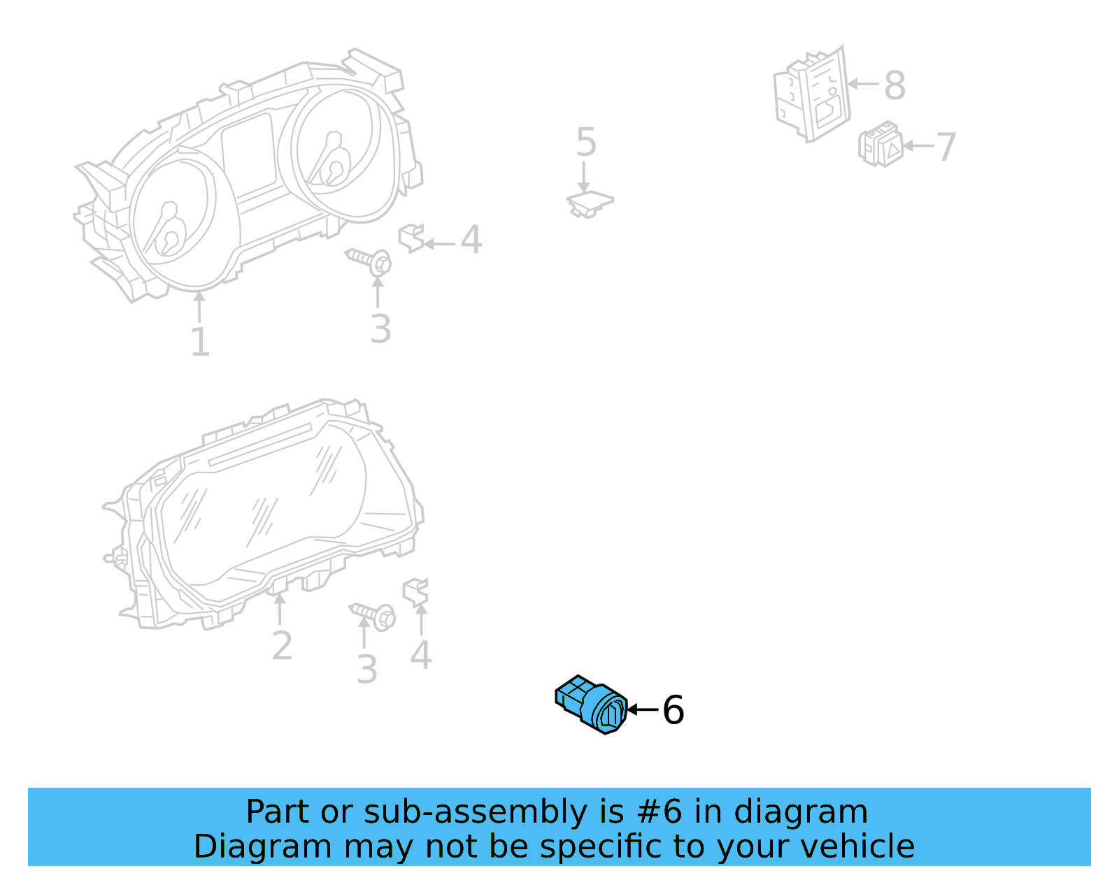 Headlamp Switch 5GM-941-431-C-WZU - View 9