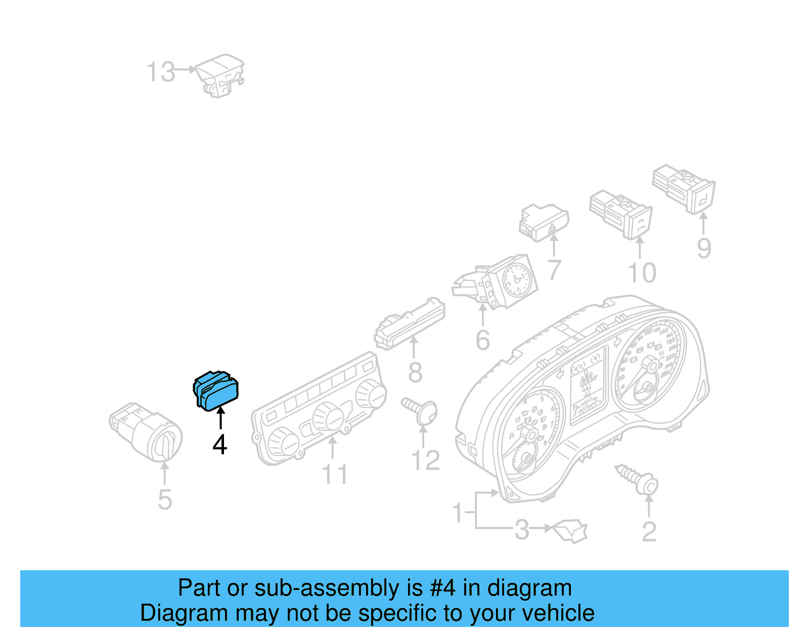 Instrument Light Rheostat 561-941-557-A-REH - View 2