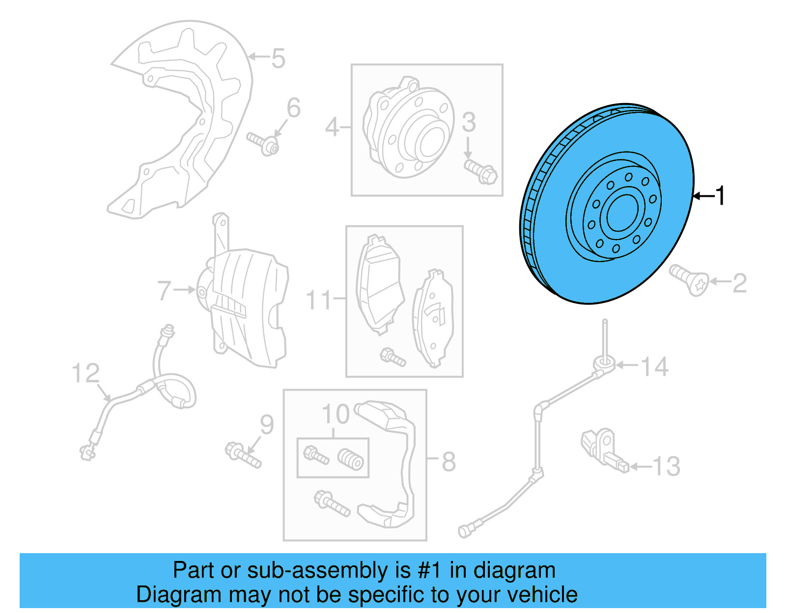 Disc Brake Rotor 3QF-615-301-F - View 3