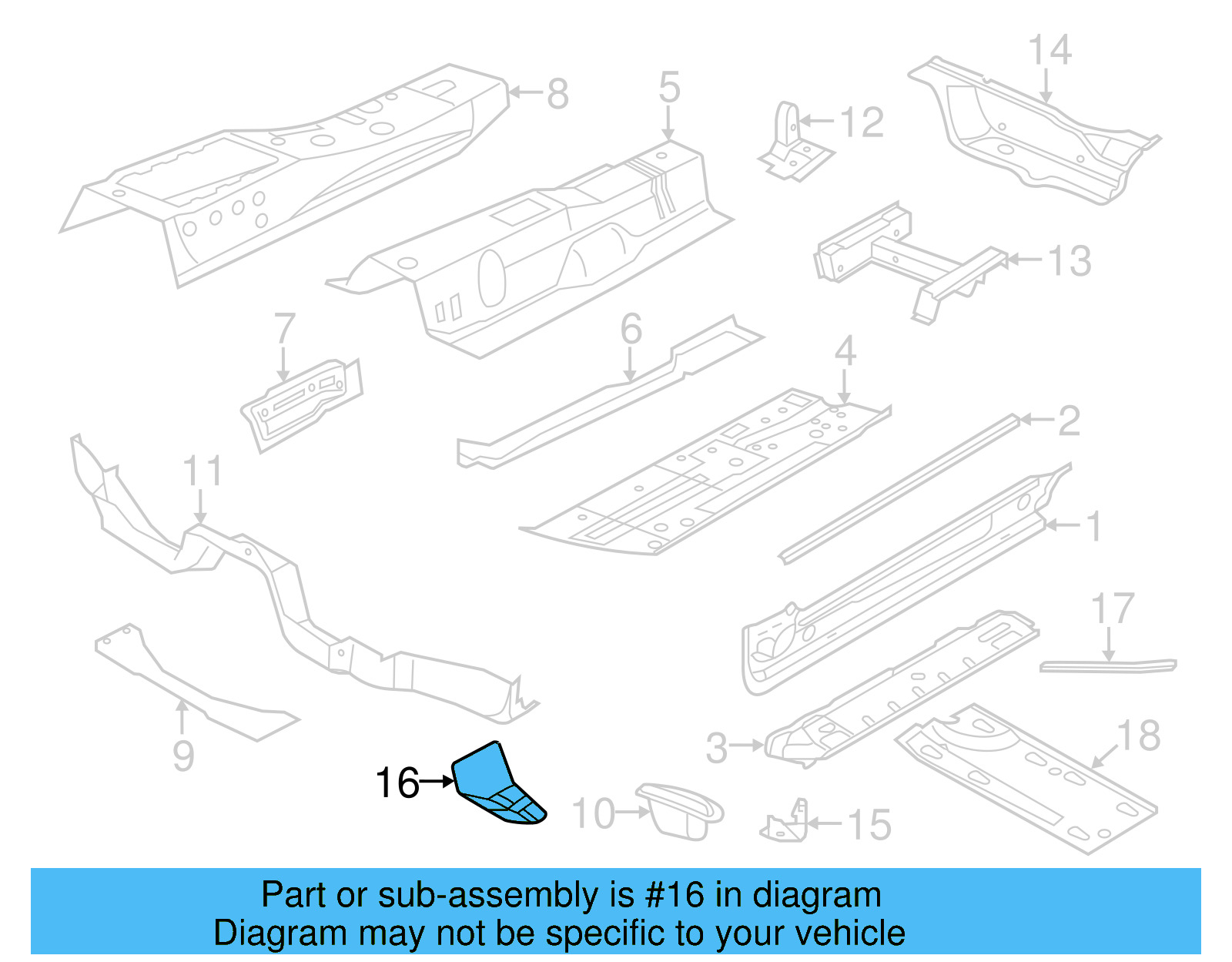 Floor Reinforced 5C3-803-489 - View 16