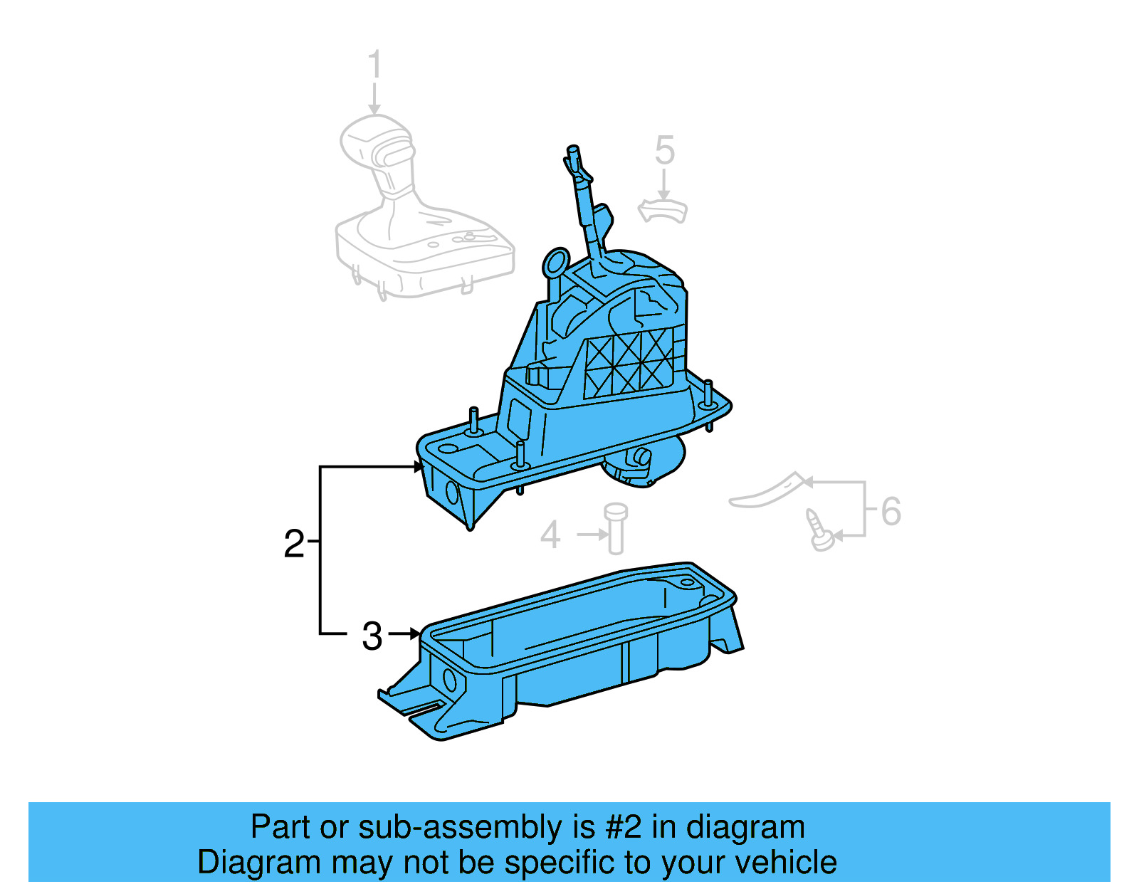 Gear Shift Assembly 1K1-713-041-C - View 7