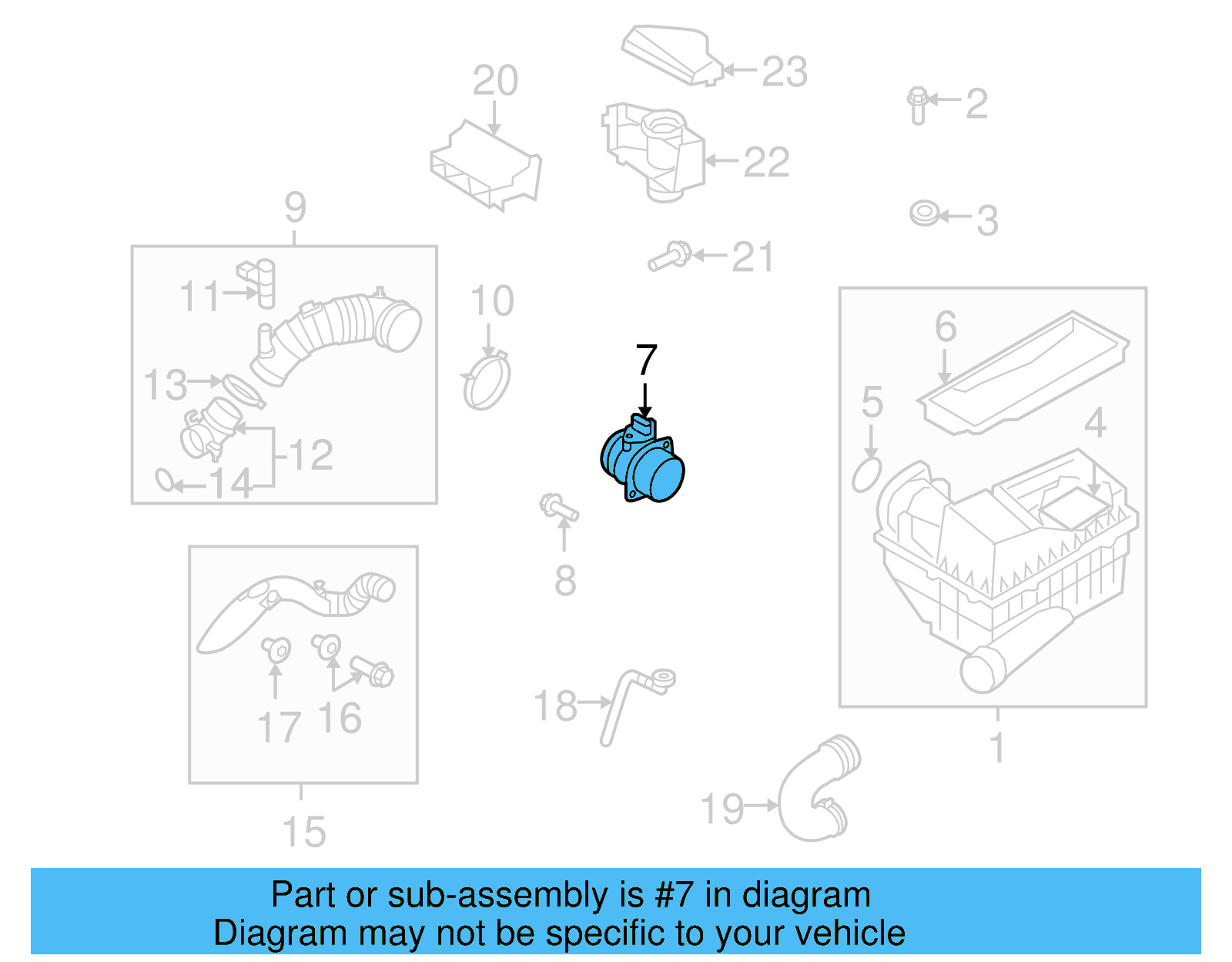Mass Air Flow Sensor 03G-906-461-C - View 4