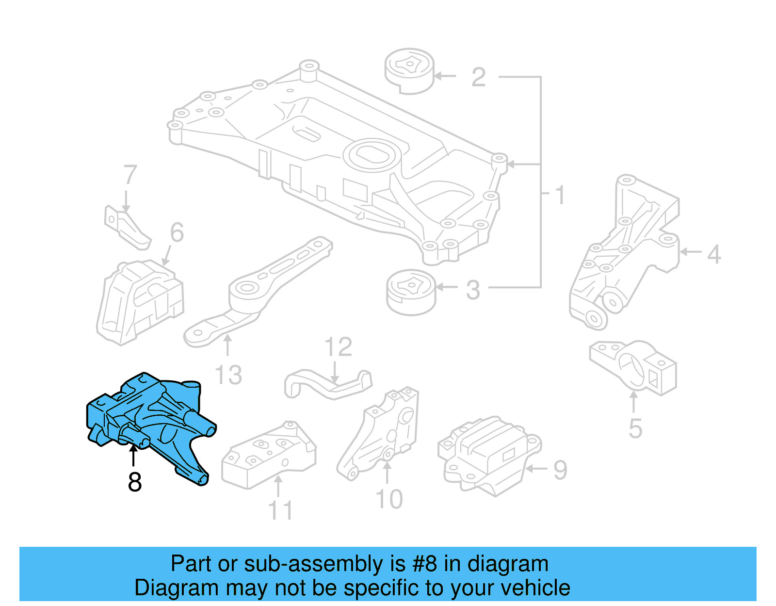 Support Bracket 03G-199-207-F - View 8