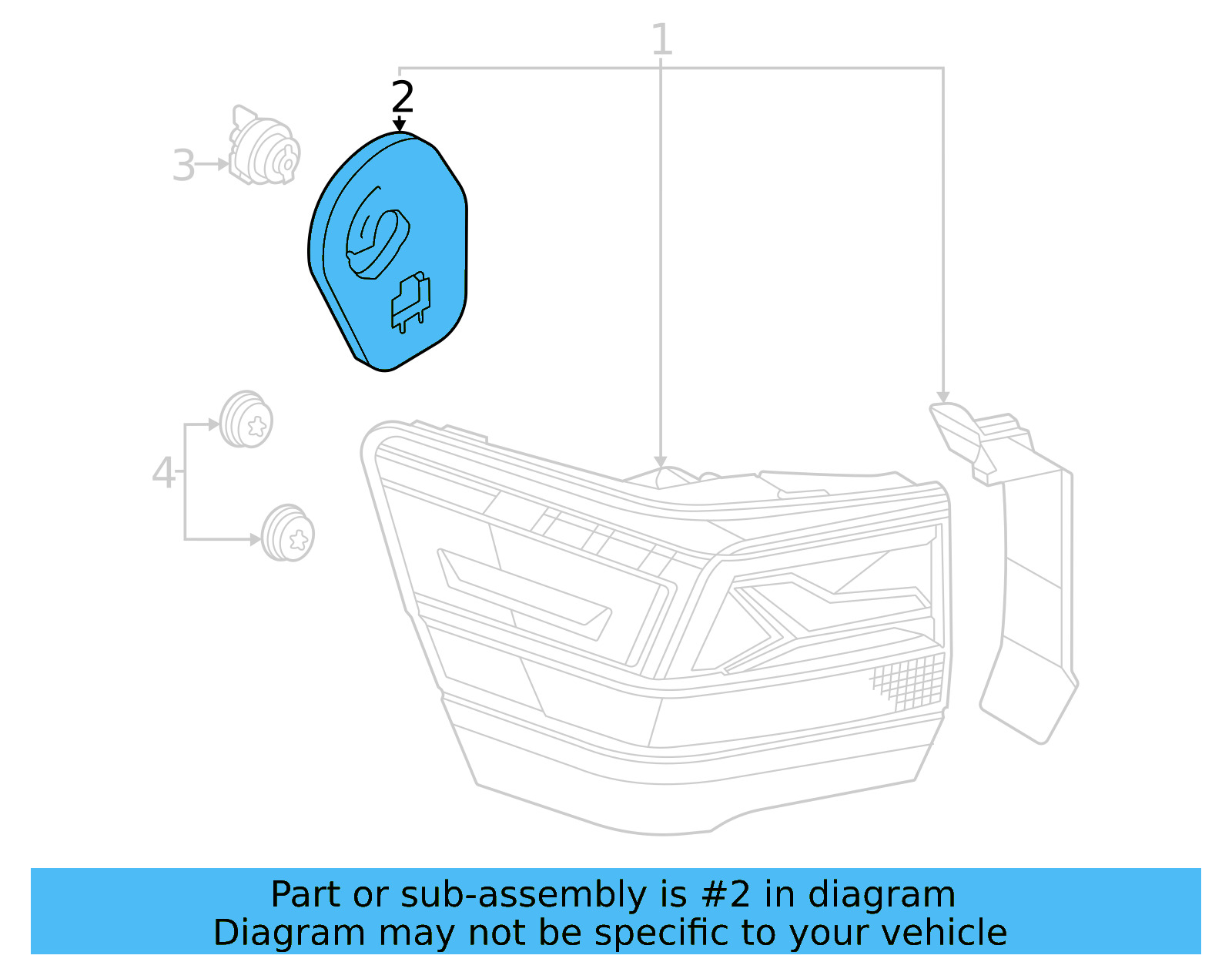 Tail Lamp Gasket 3CN-945-191-A - View 4