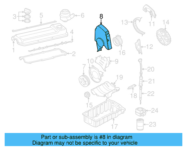 Engine Timing Cover 06A-109-108-T - View 23