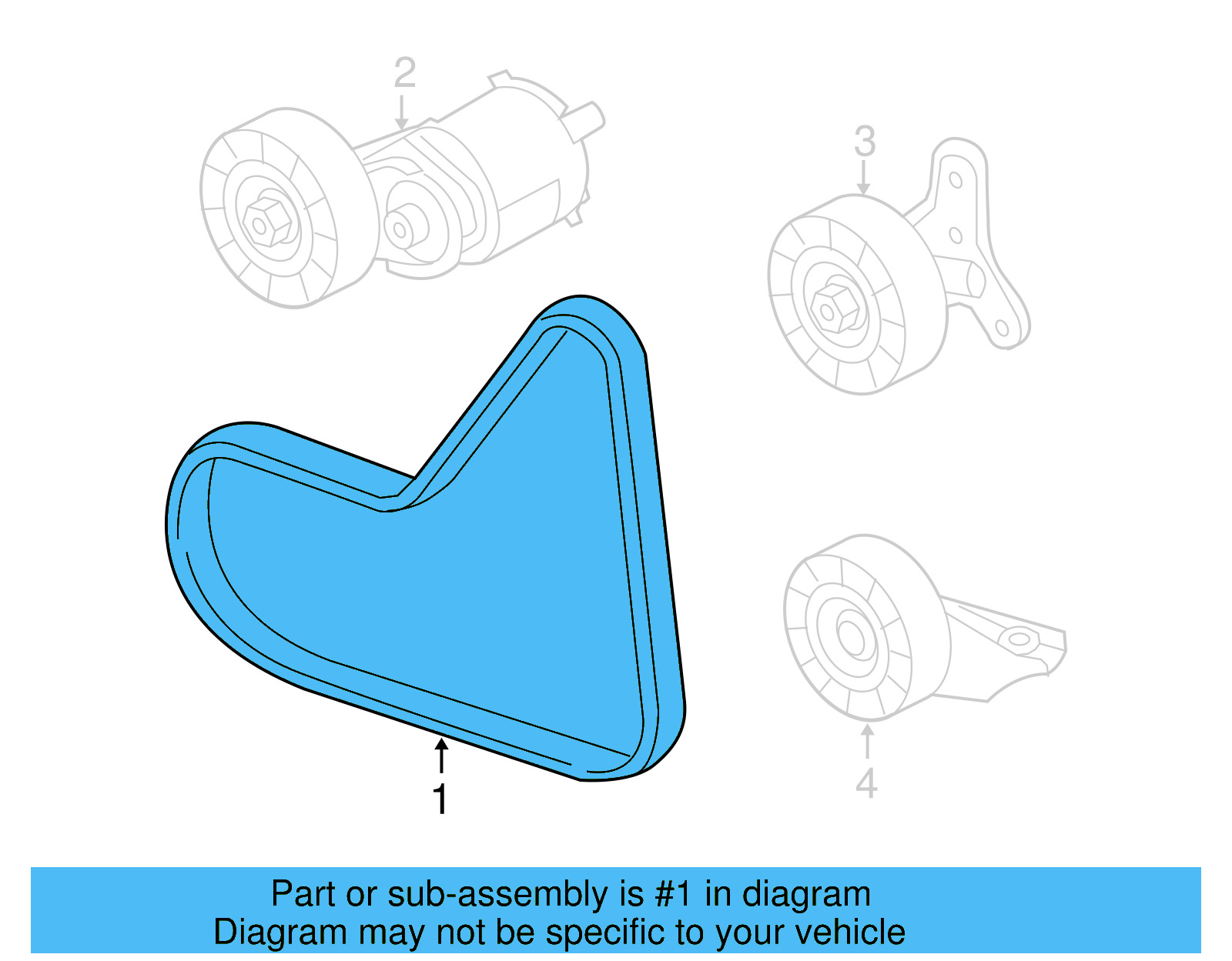 Serpentine Belt 07K-145-933-E - View 3