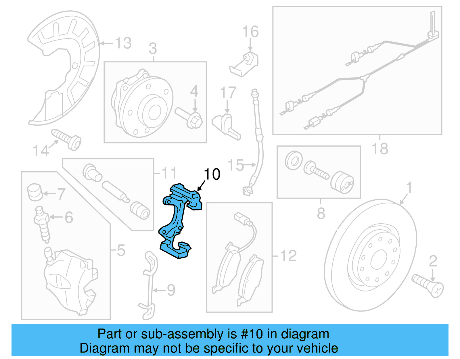 Caliper Mount 1K0-615-125-B - View 7