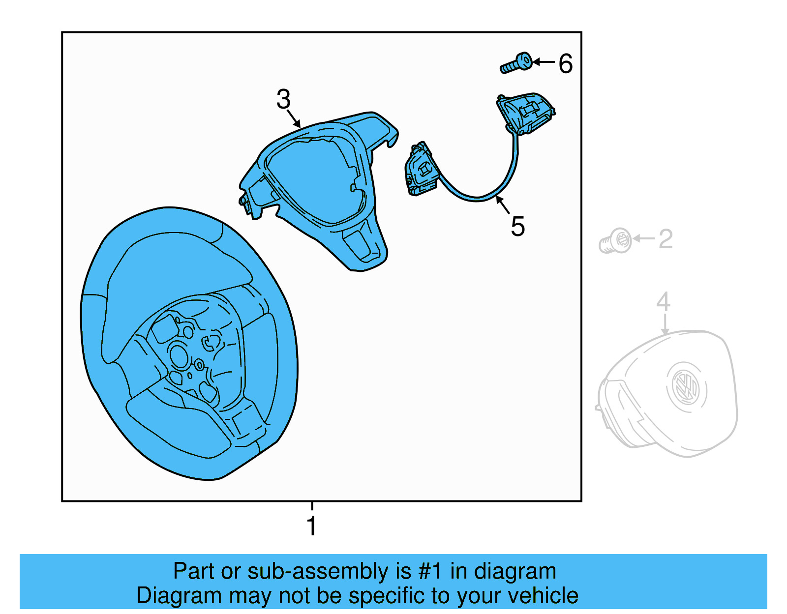 Steering Wheel 2GJ-419-089-F-81U - View 8
