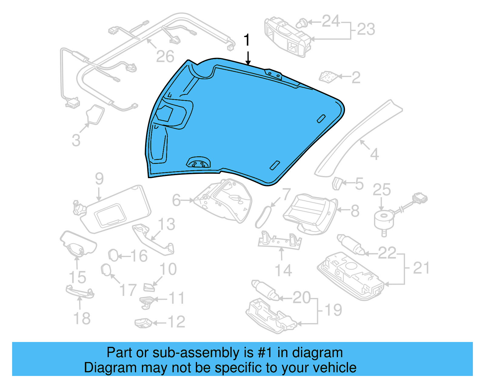 Headliner 1C0-867-501-AF-X09 - View 13
