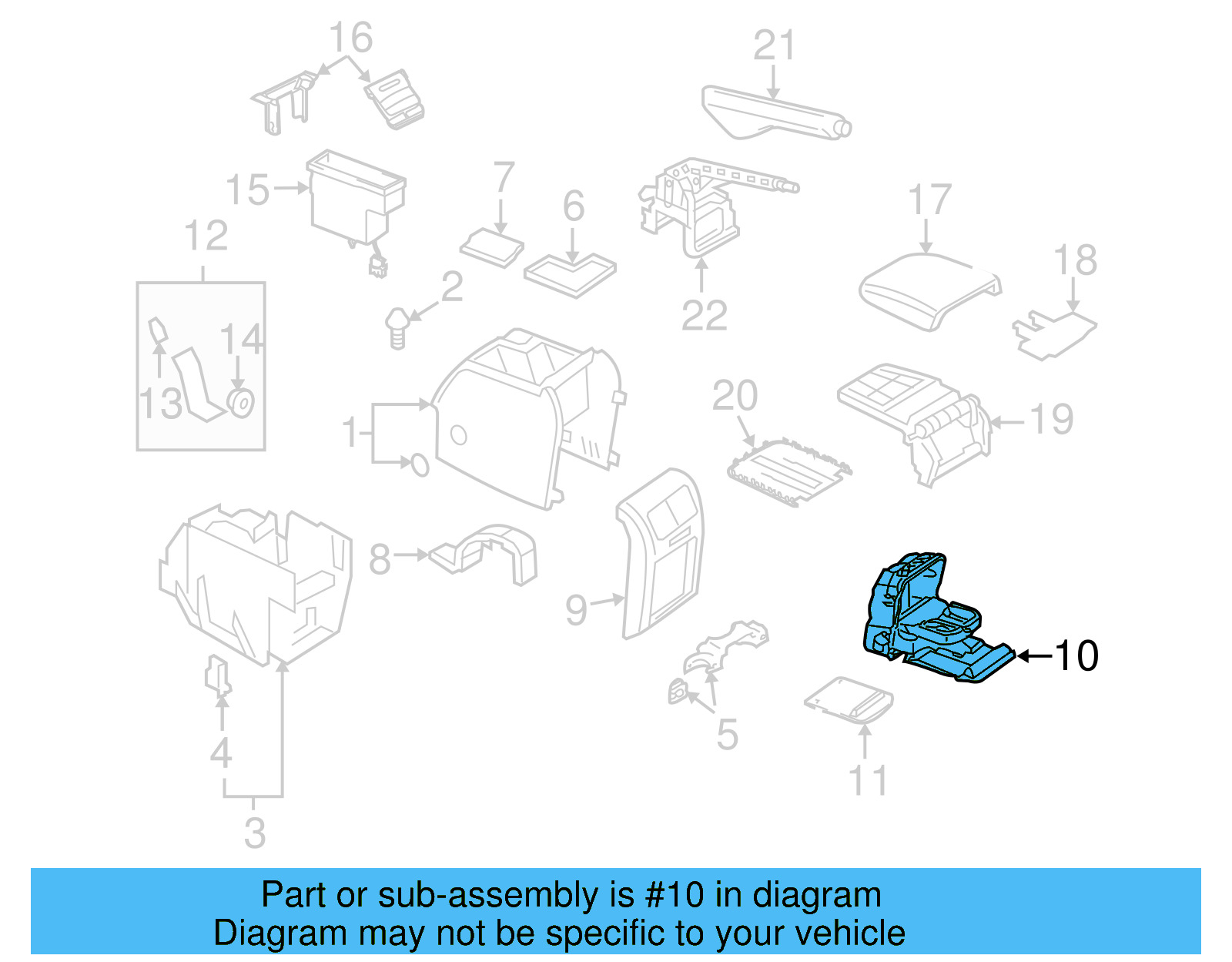 Rear Seat Cup 1K0-862-532-G-9B9 - View 5