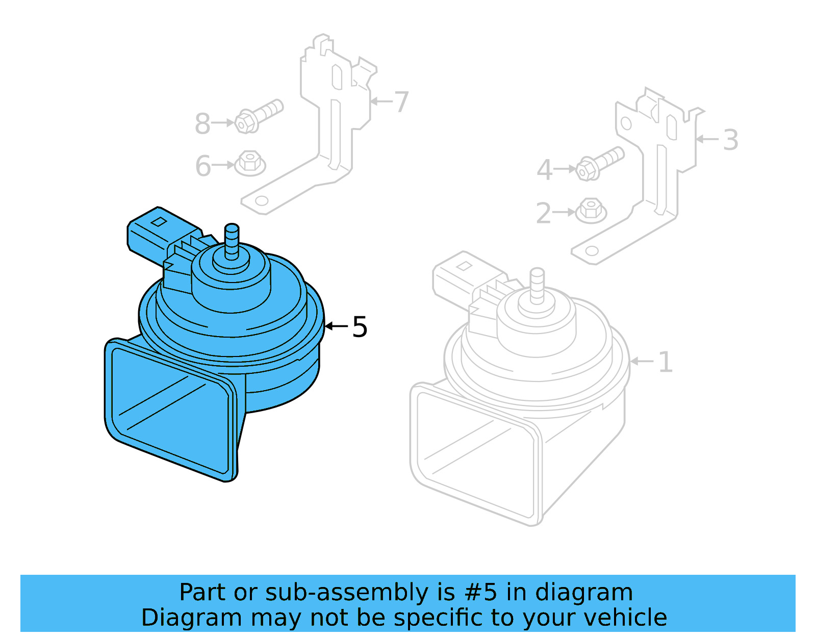 High Note Horn 5Q0-951-223-K - View 8
