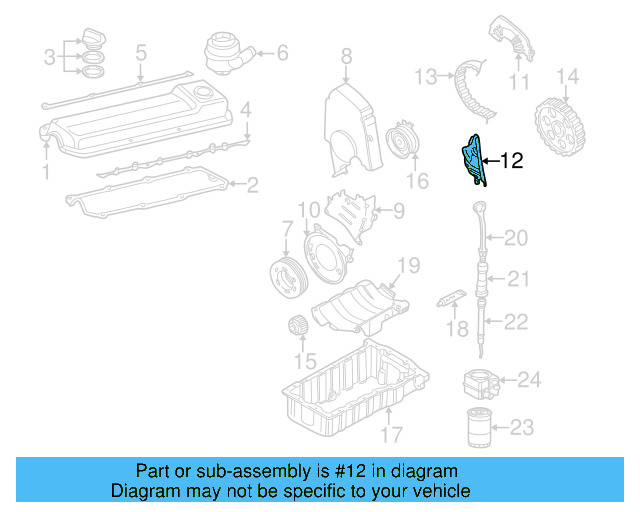 Engine Timing Cover 06A-109-129-A - View 10