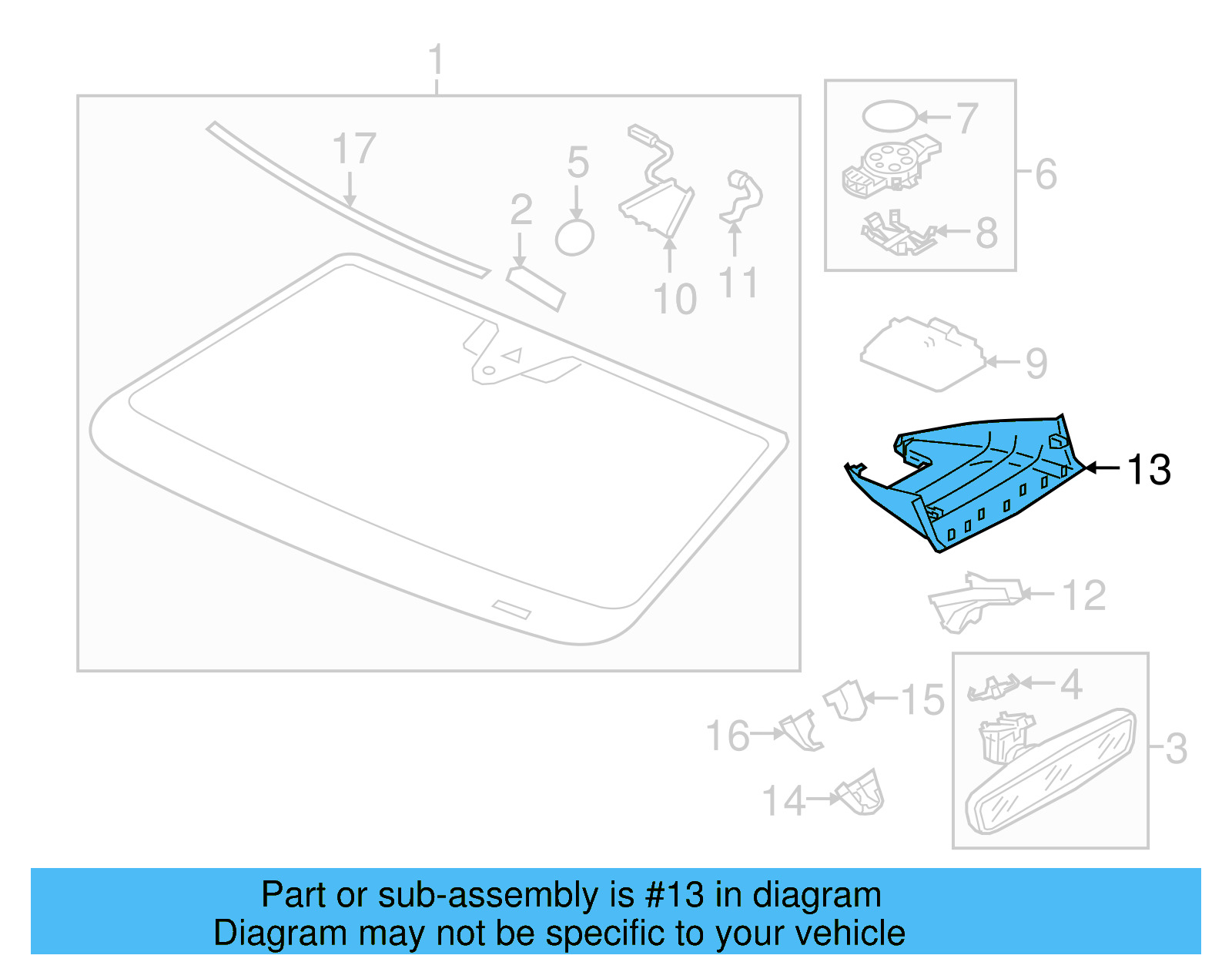 Trim Cover 3CN-868-437-B-ZA2 - View 4