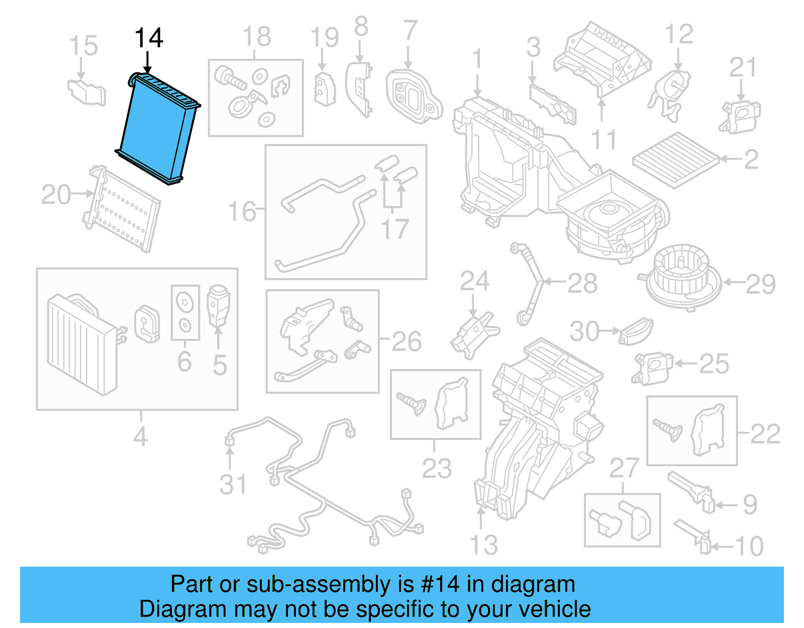 Heater Core 5Q0-819-031-A - View 9