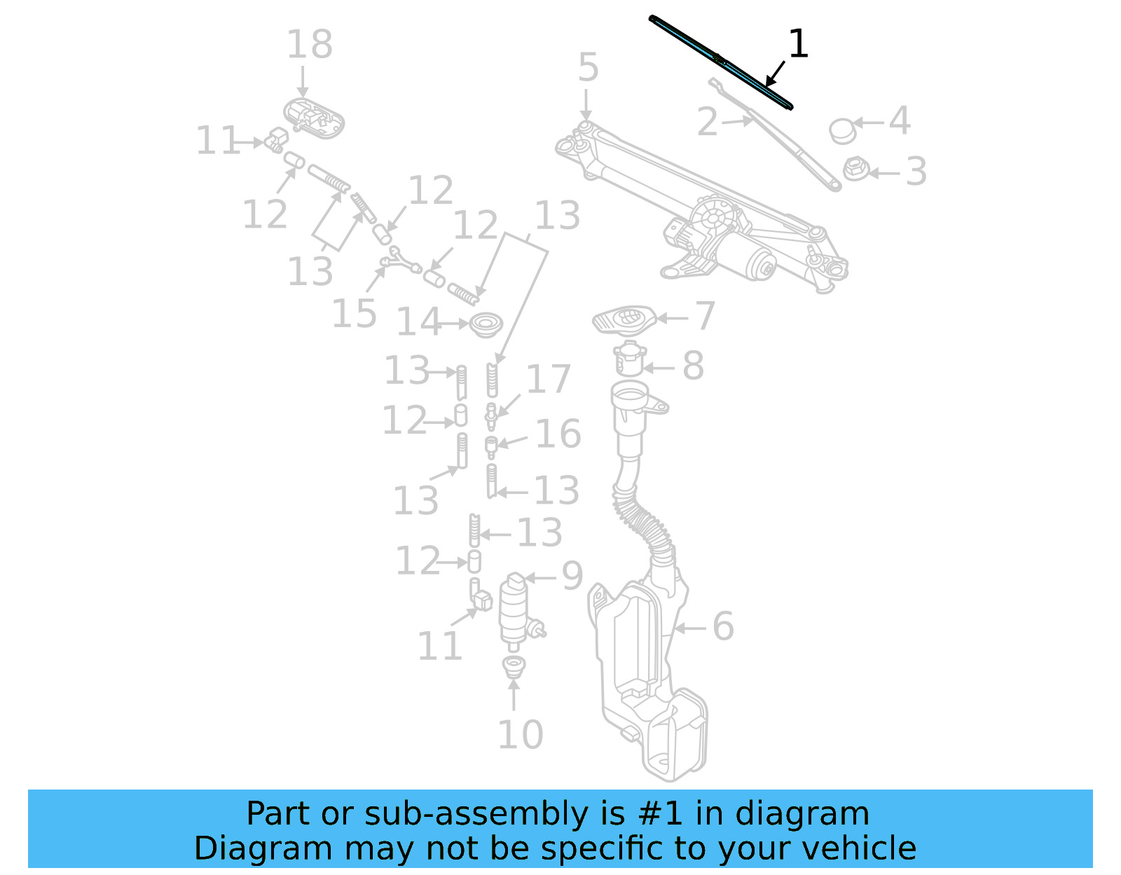 Wiper Blade 2GJ-955-425-03C - View 3