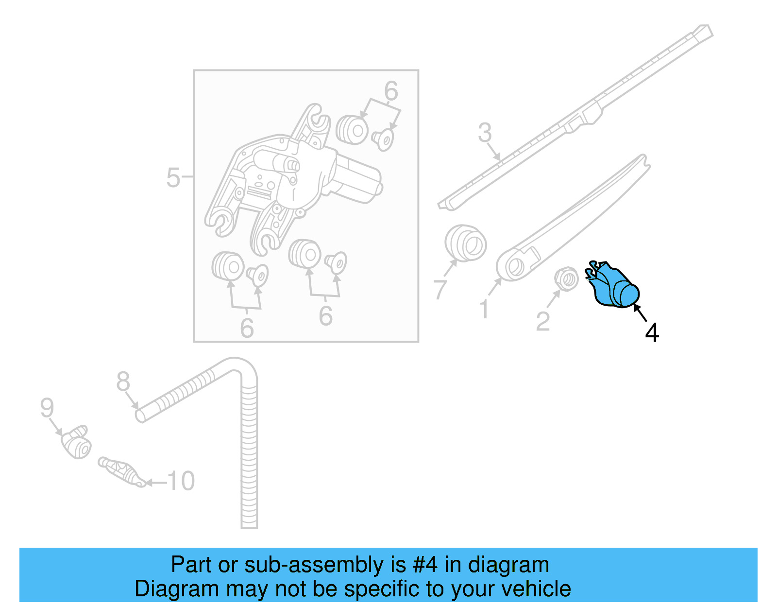 Wiper Arm Cap 5K6-955-435 - View 27