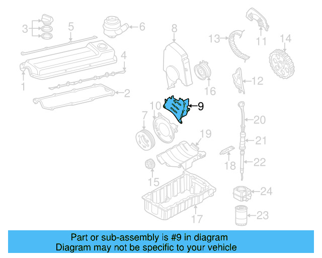 Engine Timing Cover 06A-109-147-F - View 20