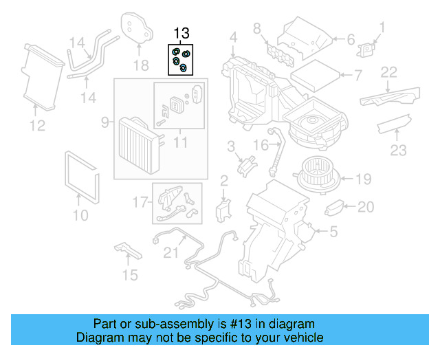Heater Core Gasket Set 3QF-815-155 - View 5