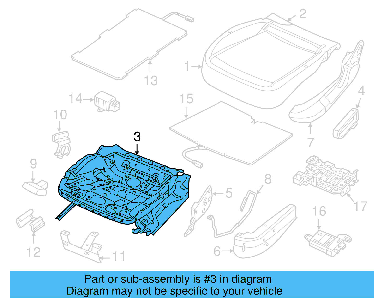 Seat Frame 5C5-881-105-B - View 6
