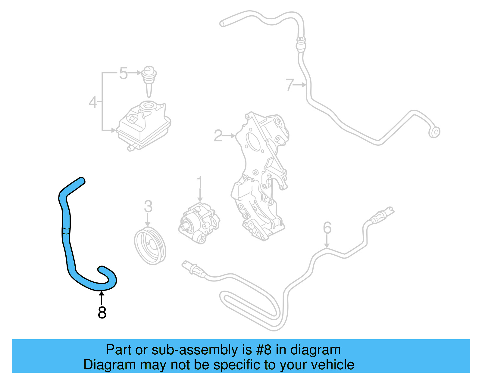 Suction Hose 1J0-422-887-AH - View 9