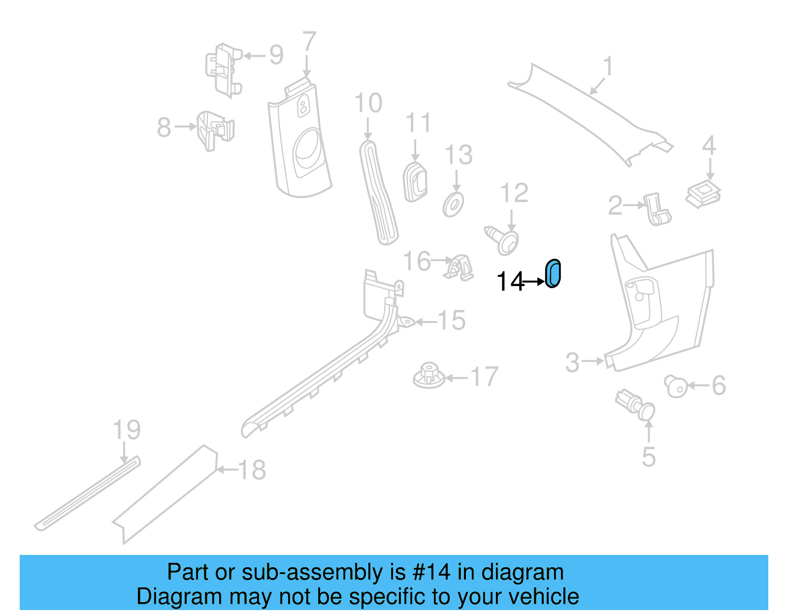Strap Hole Cover 5C5-857-995-B-82V - View 9