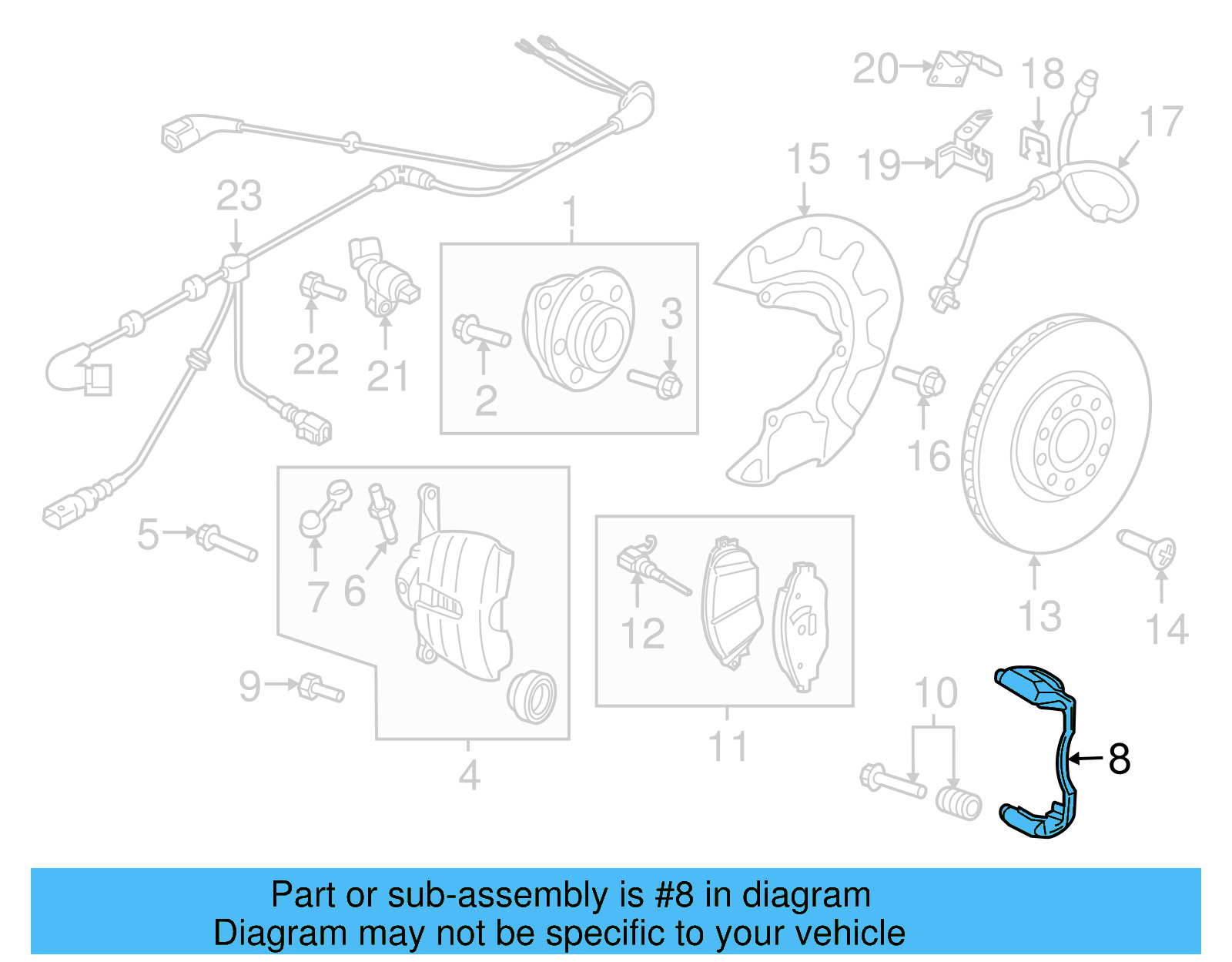 Caliper Mount 5G0-615-126-A - View 3