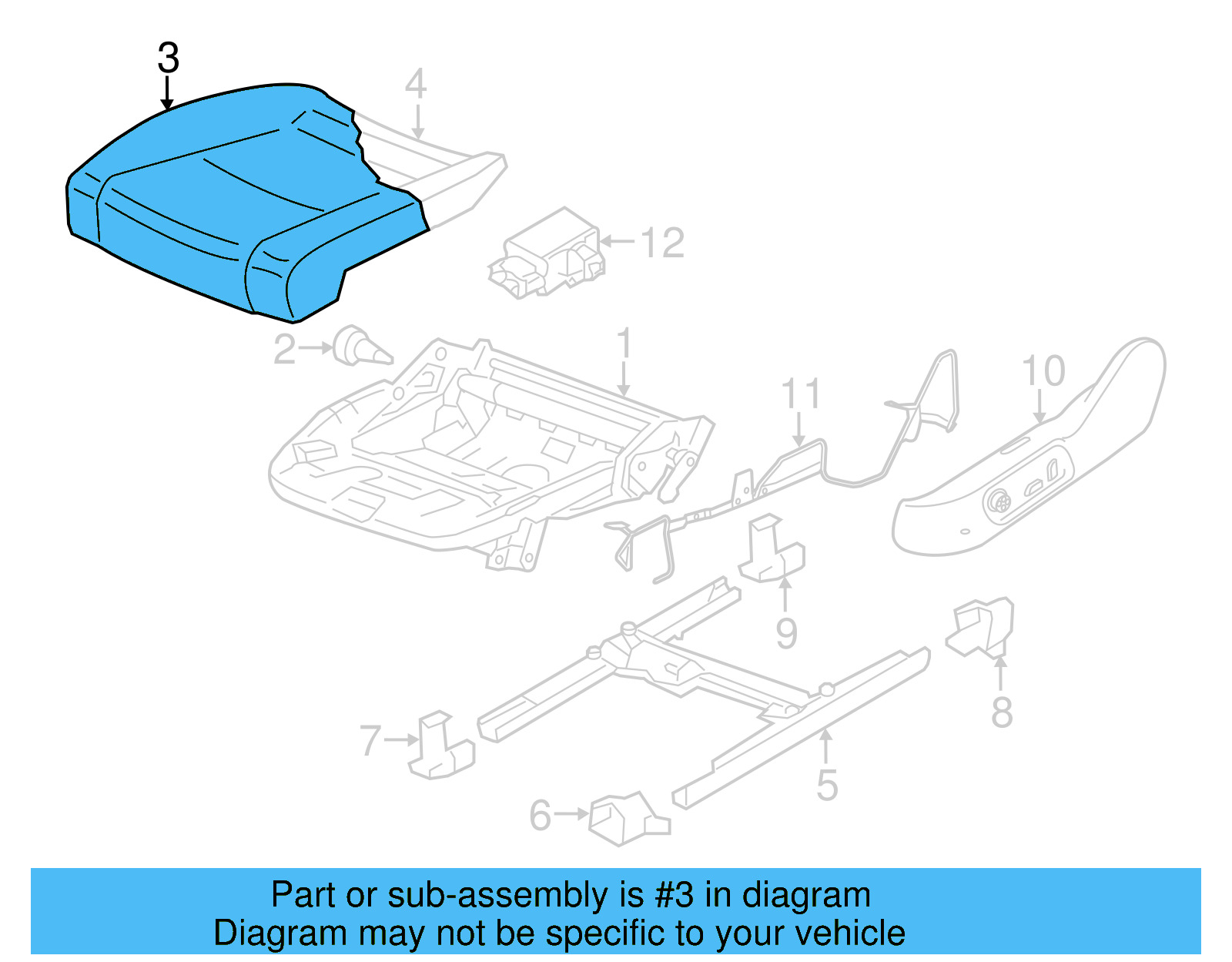 Seat Cover 3C8-881-405-EB-ORS - View 4