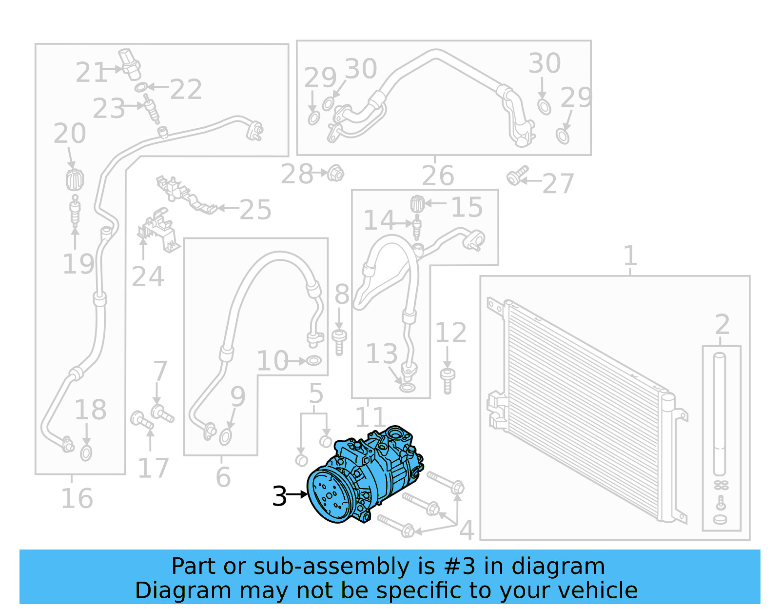 Compressor 3Q0-816-803-E - View 5